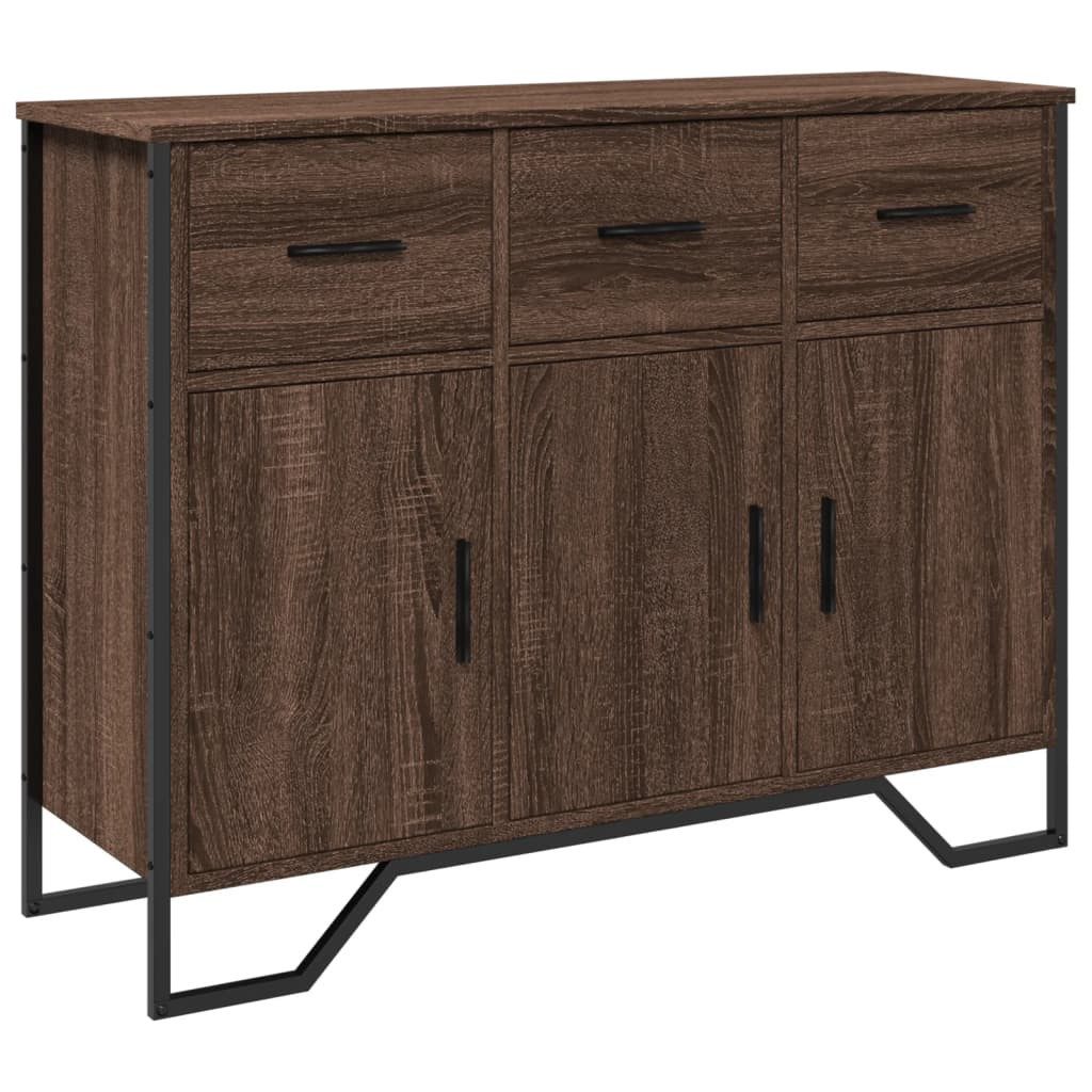 vidaXL Sideboard Sideboard Braun Eichen-Optik 97x32,5x74,5 günstig online kaufen