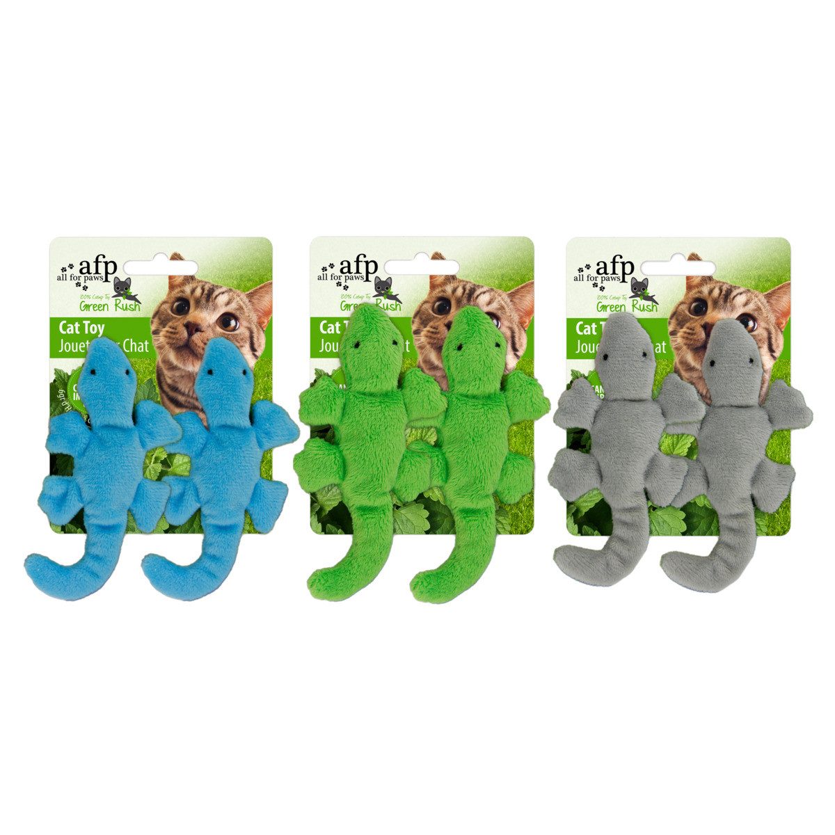 all for paws Tierkuscheltier Katzenspielzeug Green Rush Gecko