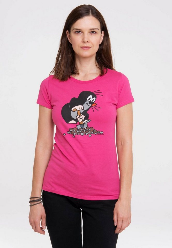 LOGOSHIRT T-Shirt Der kleine Maulwurf mit lizenziertem Originaldesign, Im  Slim Fit-Schnitt ideal für alle Der kleine Maulwurf-Fans