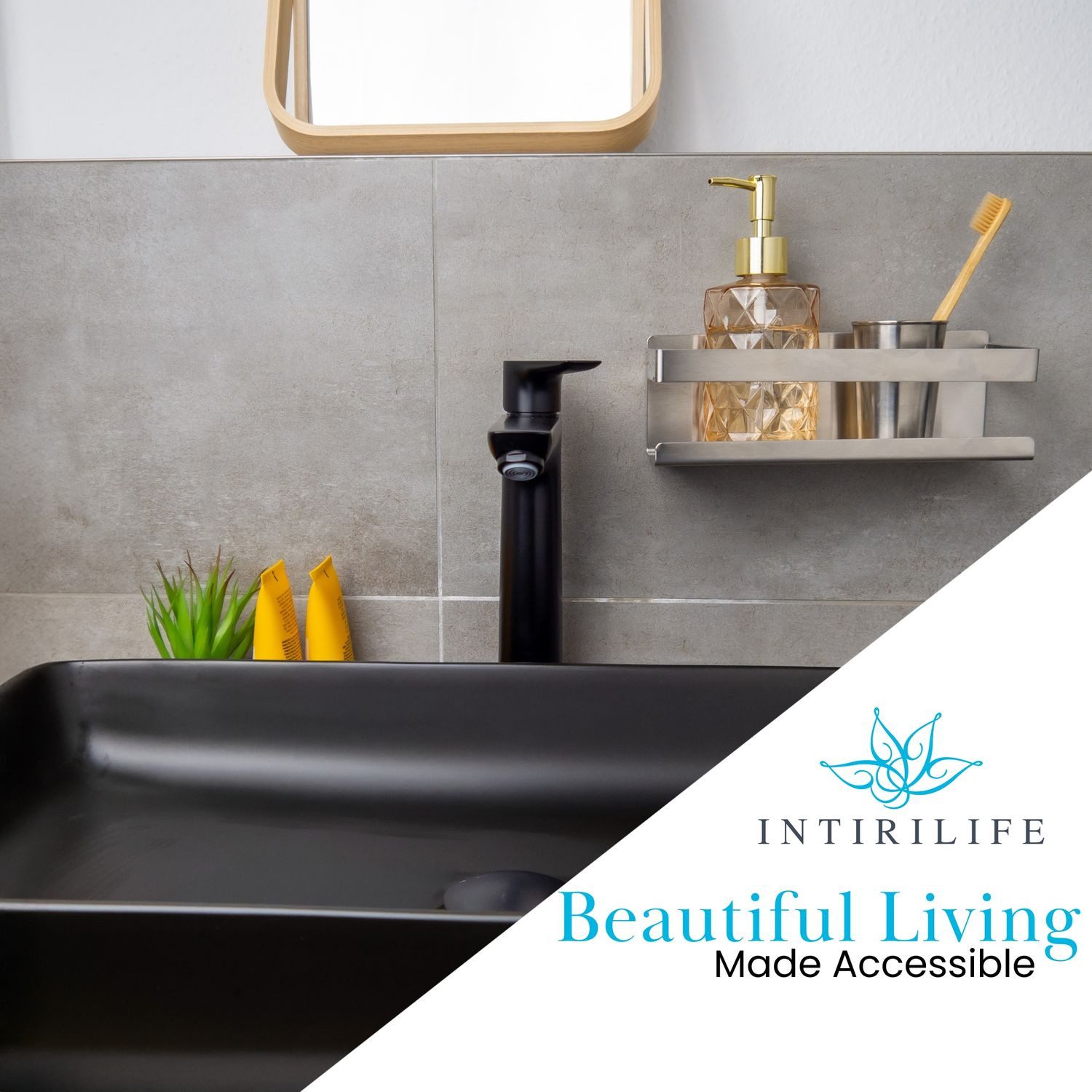 Intirilife Duschregal, 1-tlg., Duschkorb Duschregal Selbstklebend Duschabla günstig online kaufen