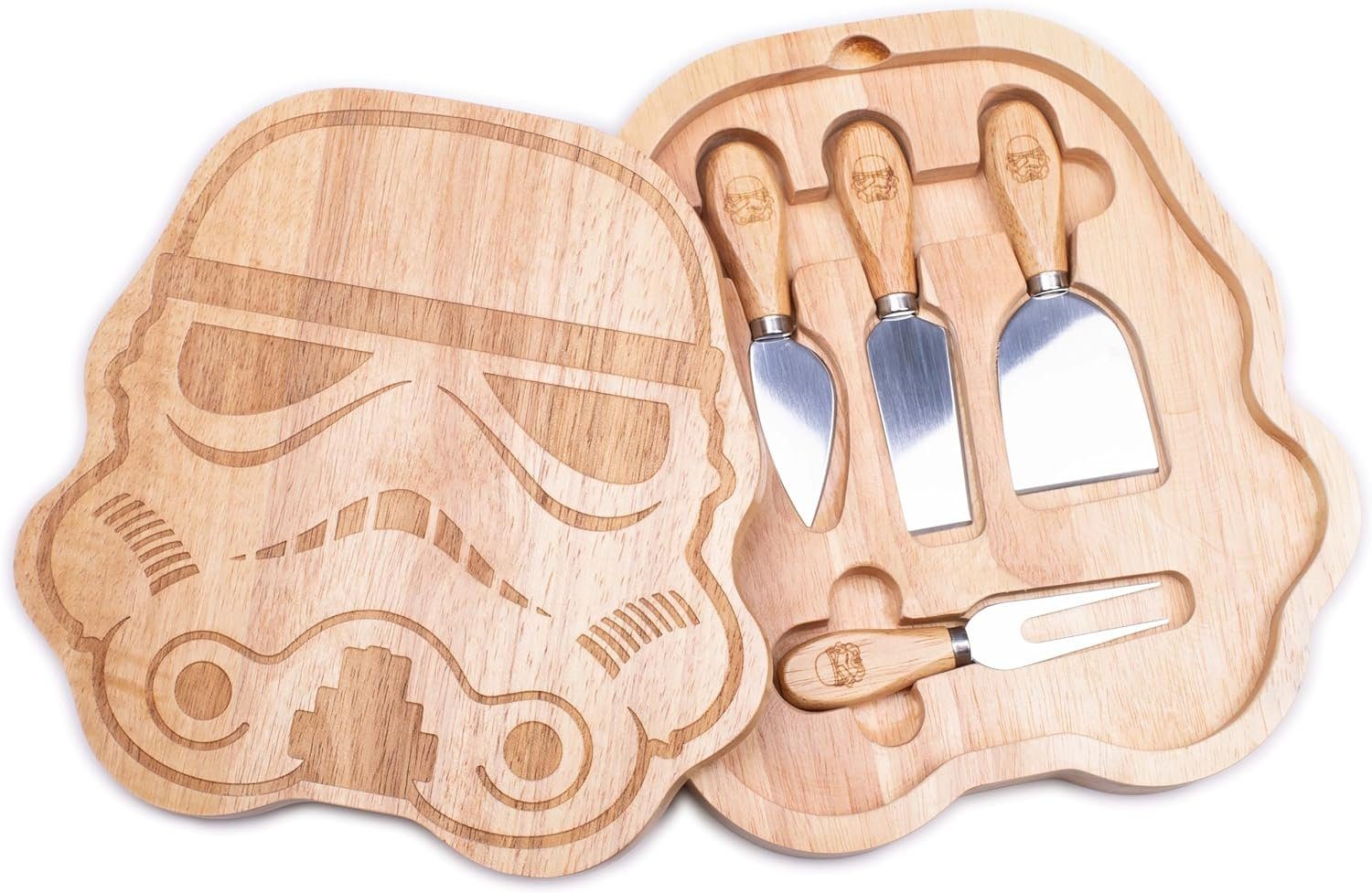 Thumbs Up Schneidebrett Original Stormtrooper Käsebrett & Messer Set, Holz