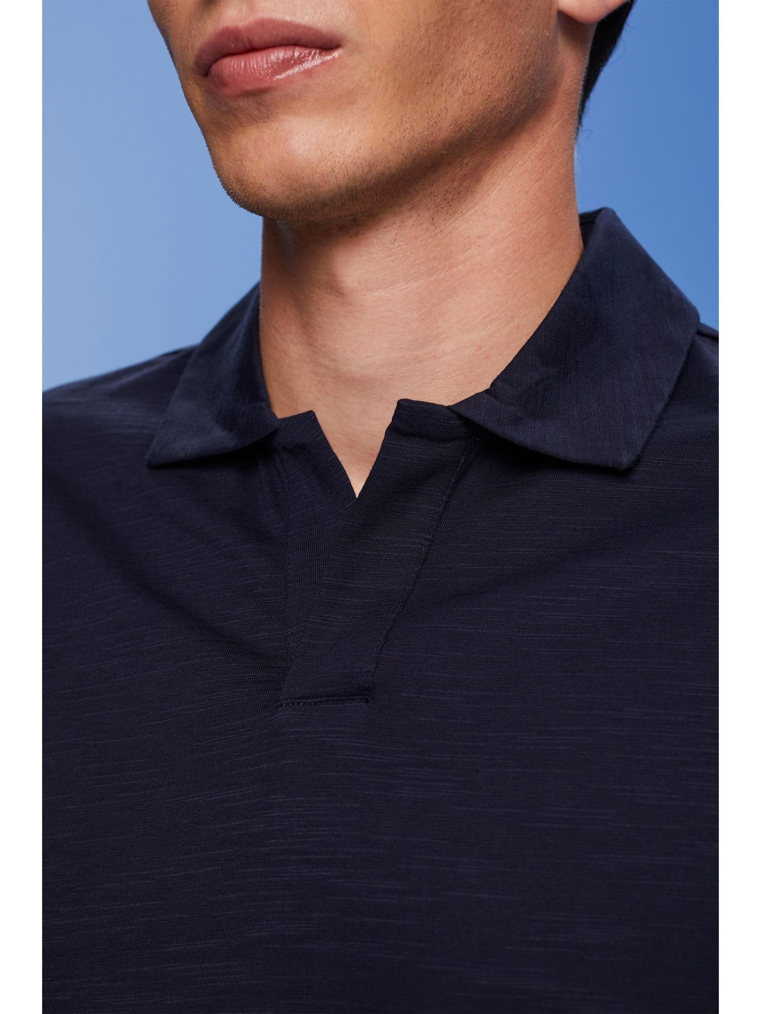 Esprit Collection Poloshirt aus Baumwolle 100 % Poloshirt Jersey, NAVY