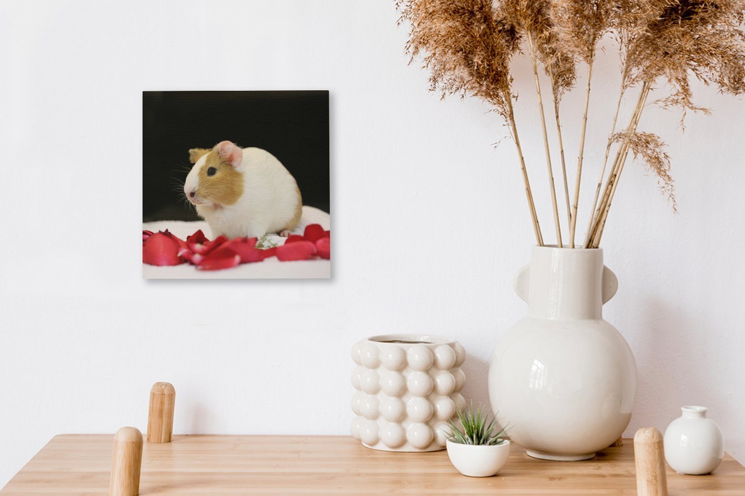 Bilder Wohnzimmer Meerschweinchen, Leinwandbild für Schlafzimmer Liebes OneMillionCanvasses® St), Leinwand (1