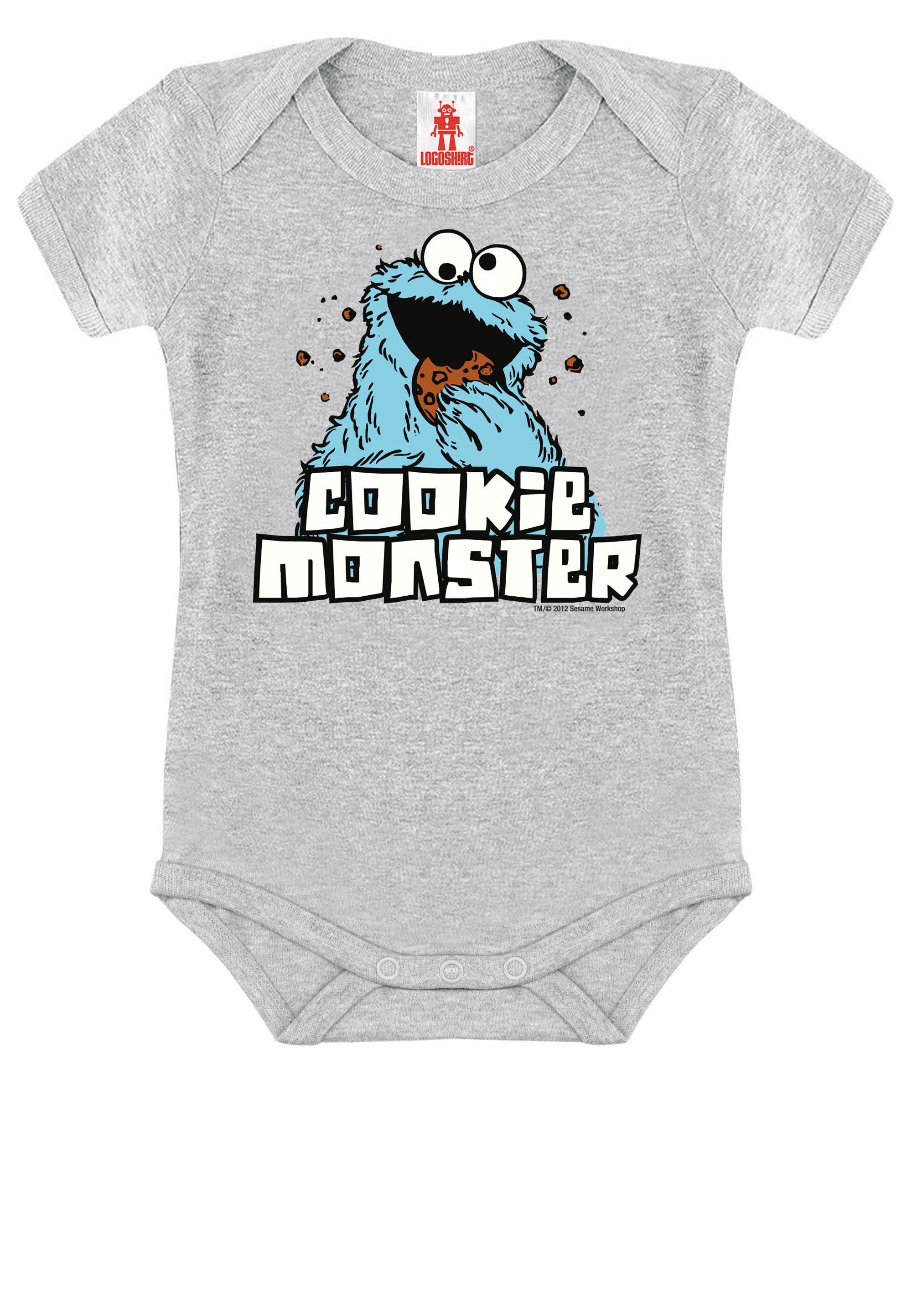 LOGOSHIRT Body Cookie Monster mit lizenziertem Print, Aus Bauwolle und  Polyester hochwertig hergestellt