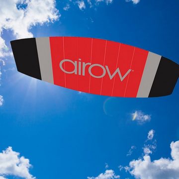 AIROW KITES Flug-Drache Lenkmatte Airow rot Zweileiner 140x60cm