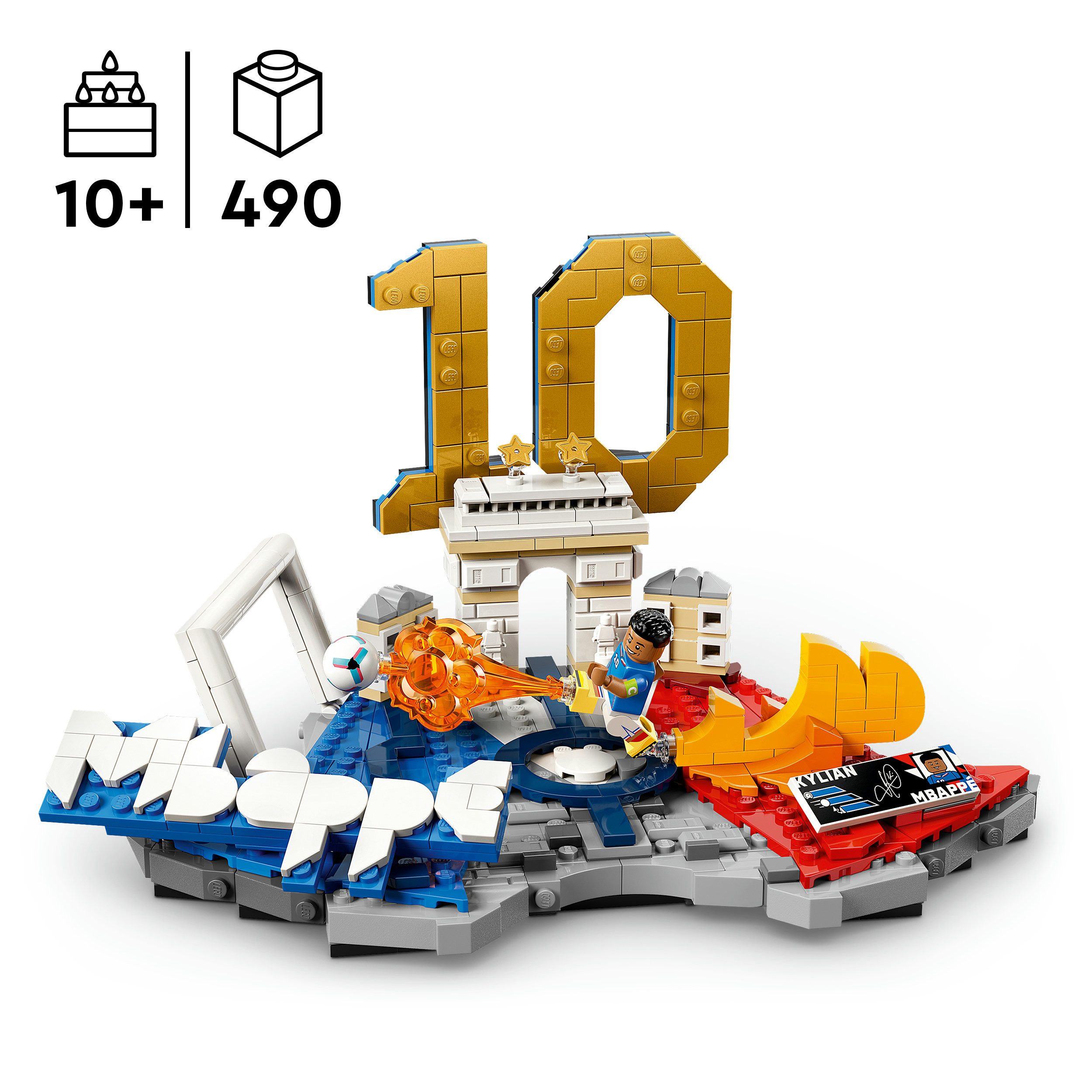 LEGO® Kylian Mbappé – Fußball-Highlights (43013), LEGO Editions Football Konstruktionsspielsteine, (490 St) – Bild 3 von 5