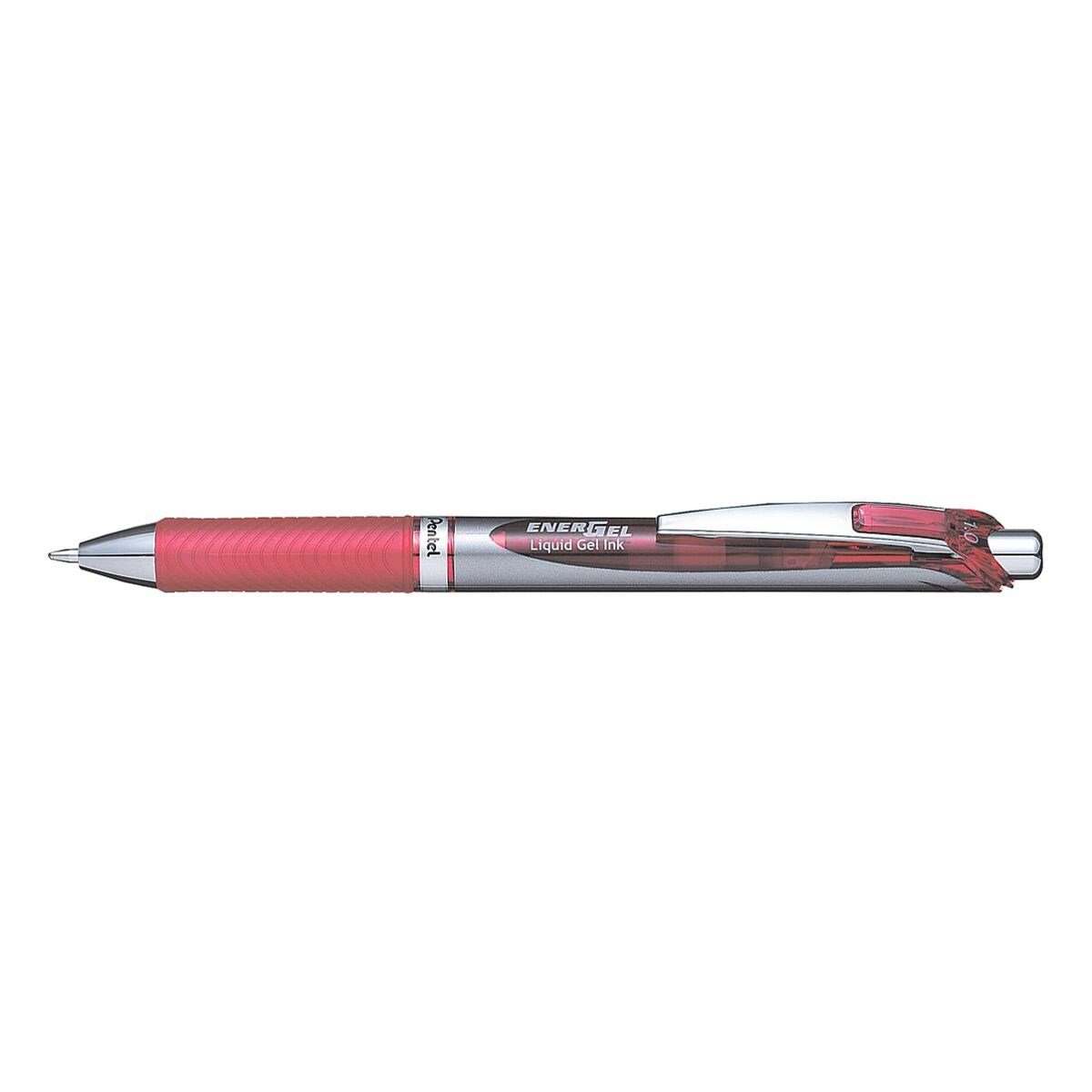 PENTEL Gelschreiber EnerGel XmRT mit rot Druckmechanik, BL80, schnelltrocknend