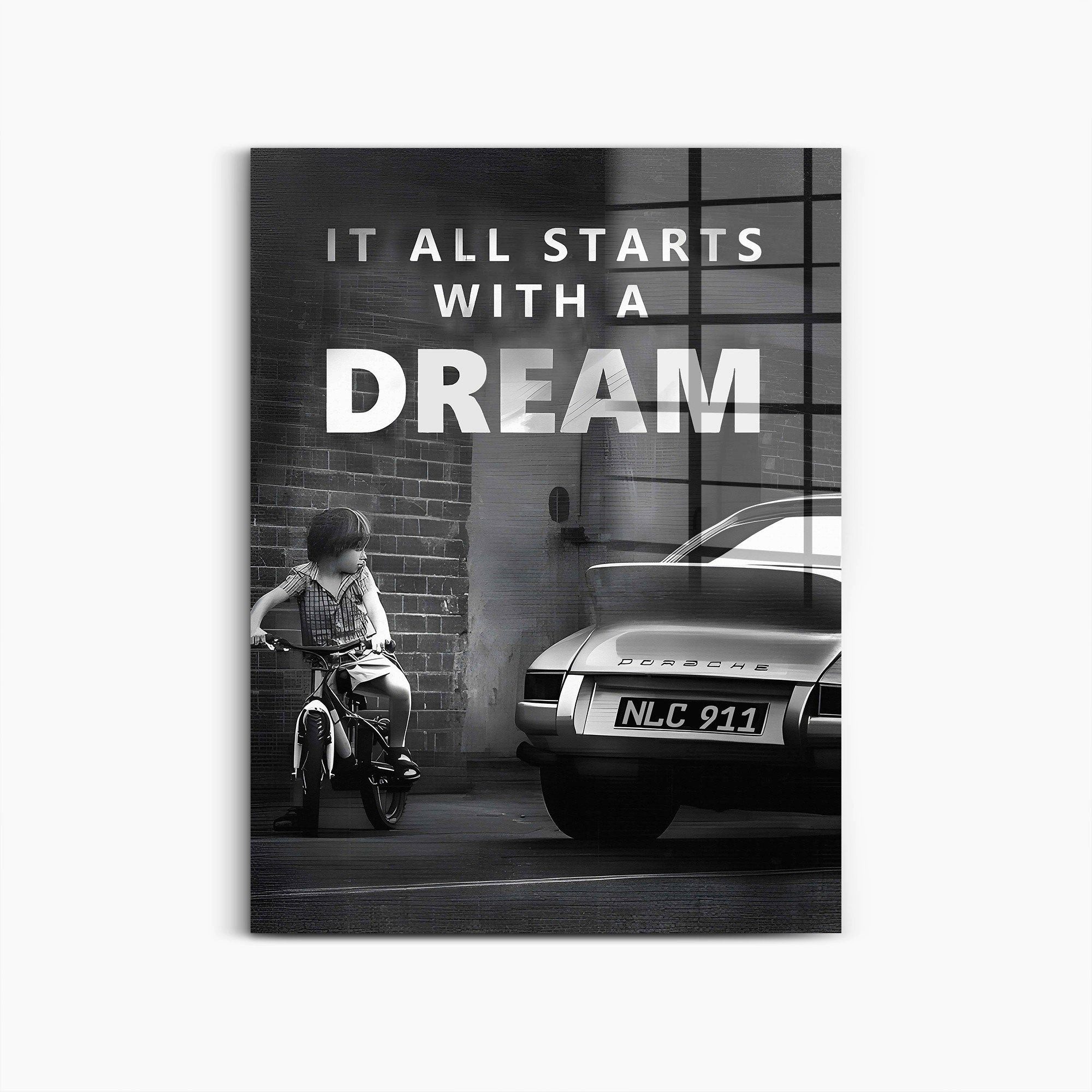 Next Level Canvas Wandbild It All starts with a Dream