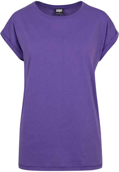 URBAN CLASSICS Kurzarmshirt Urban Classics Damen Ladies Extended Shoulder Tee (1-tlg)