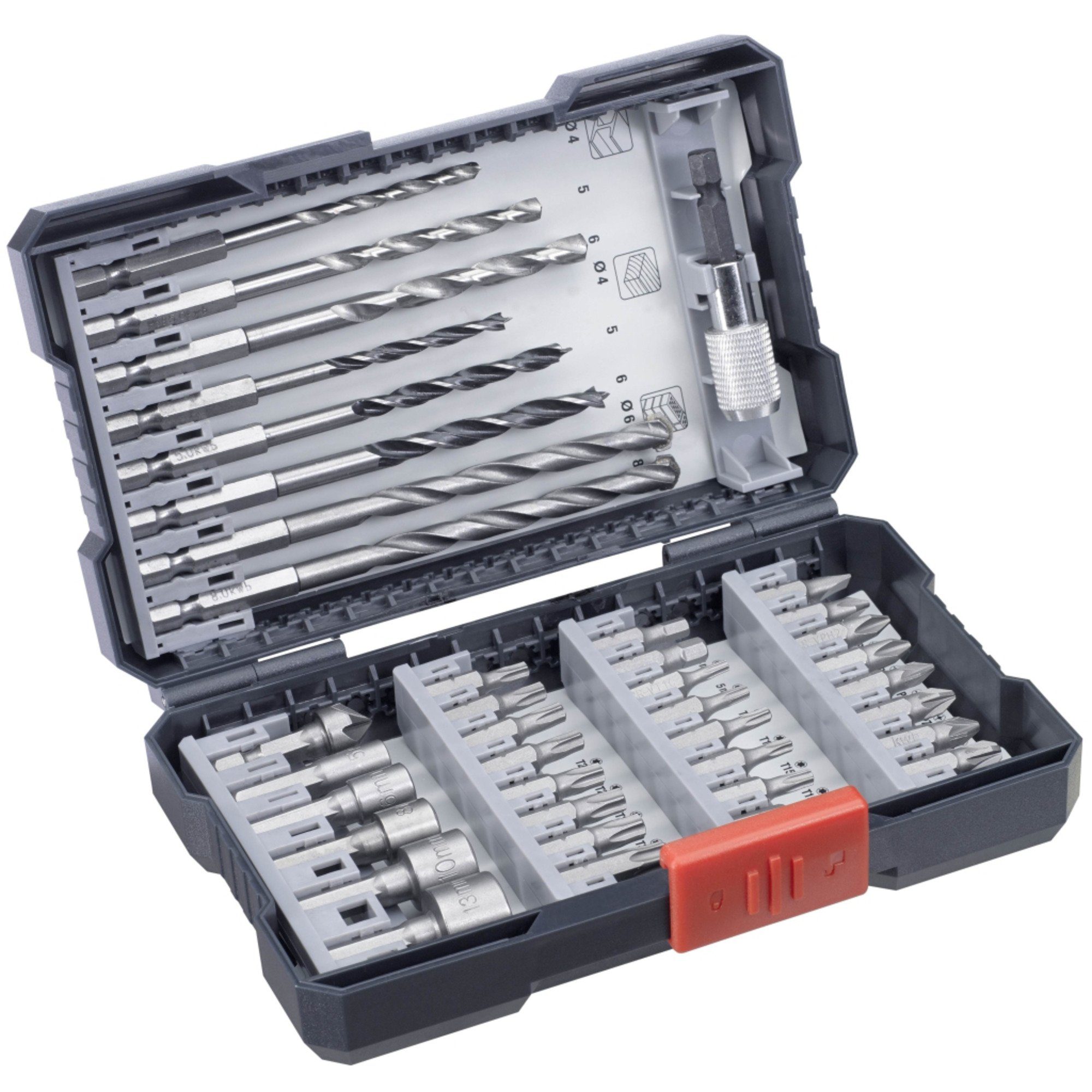 Einhell Bohrer- und Bitset EINHELL Bohrer- & Bit-Satz, 39-teilig, (1/4", in