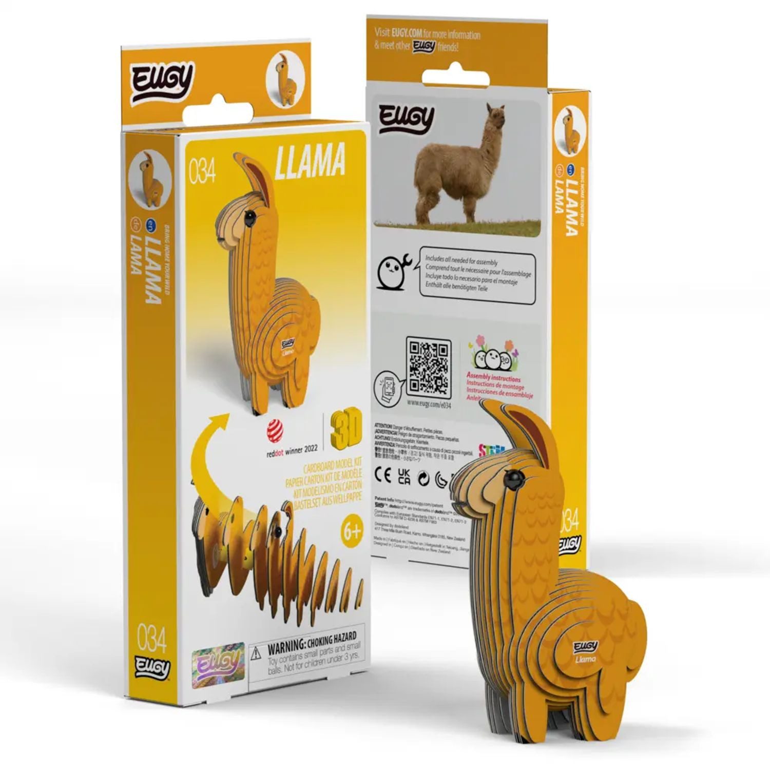 BrainBox Spiel EUGY - 3D Bastelset Lama