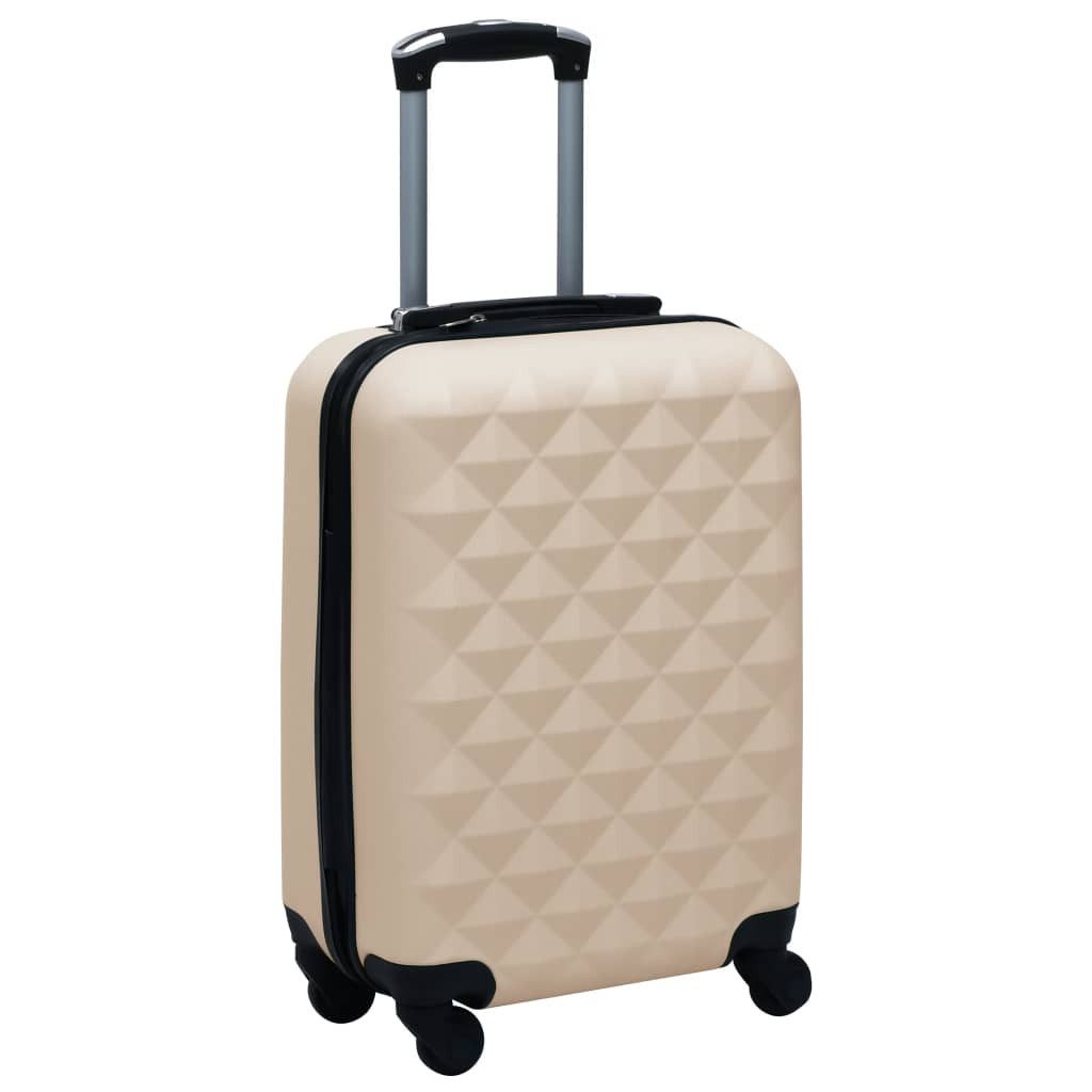 vidaXL Trolley Hartschalen Trolley Golden ABS Kunststoff Чемоданы Prisma 4 Rollen