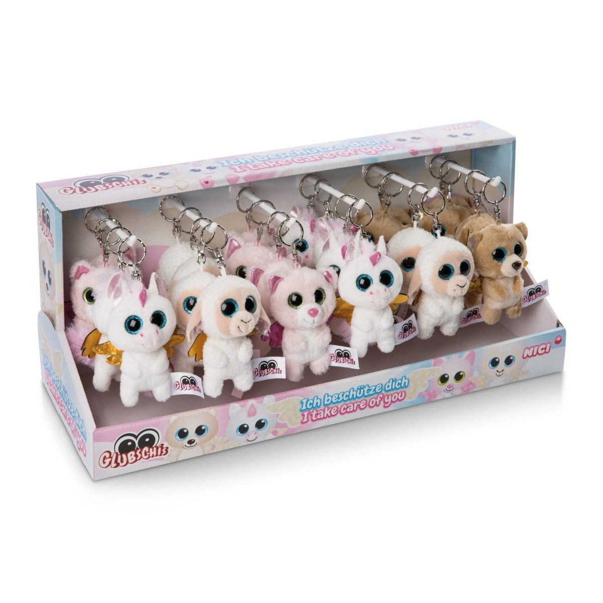 Nici Plüschfigur NICI Plüsch GLUBSCHIS Schlenker Schutzengel Katze 9cm