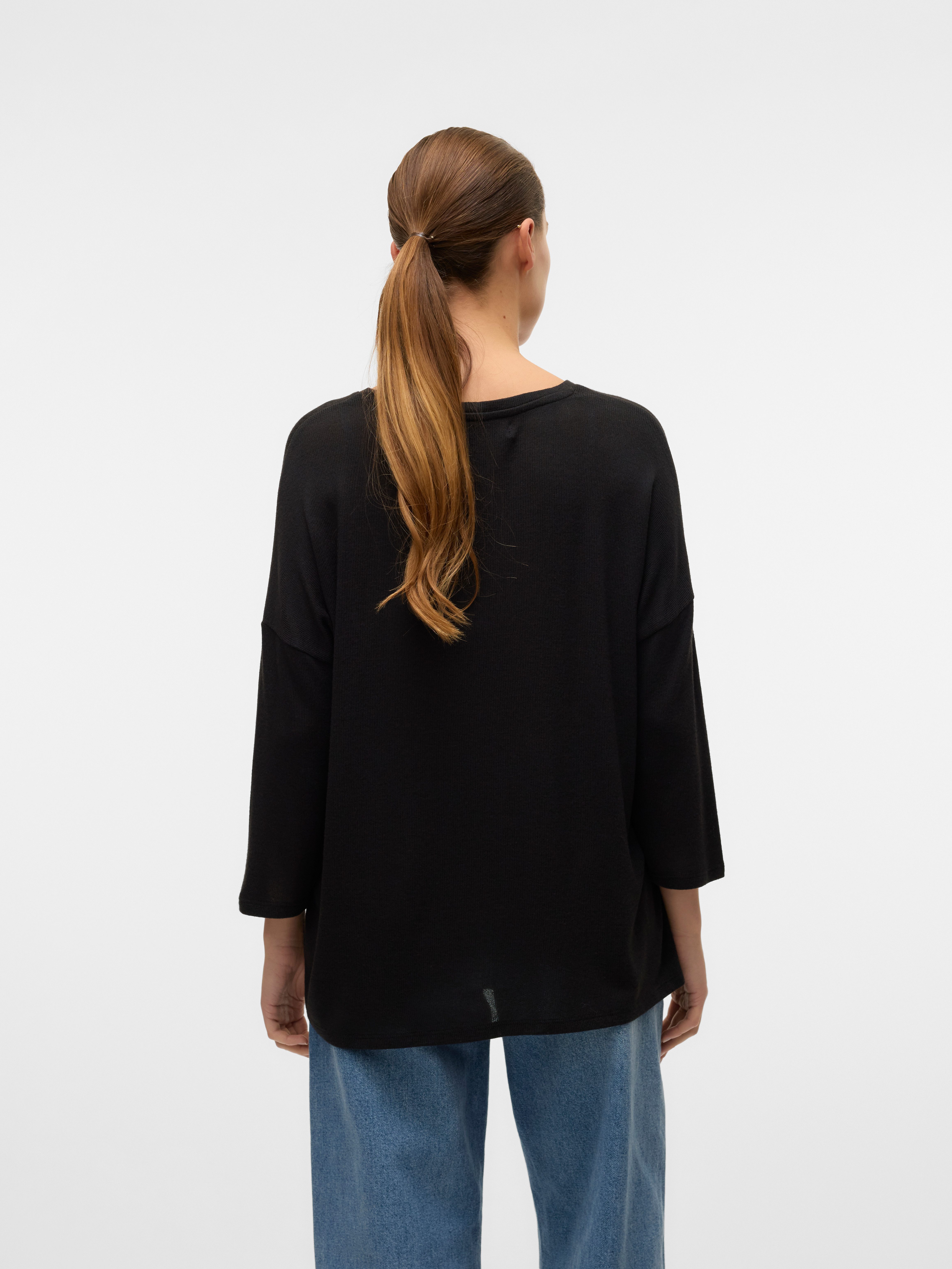 Vero Moda Rundhalspullover VMBRIANNA 3/4 PULLOVER BOO REP