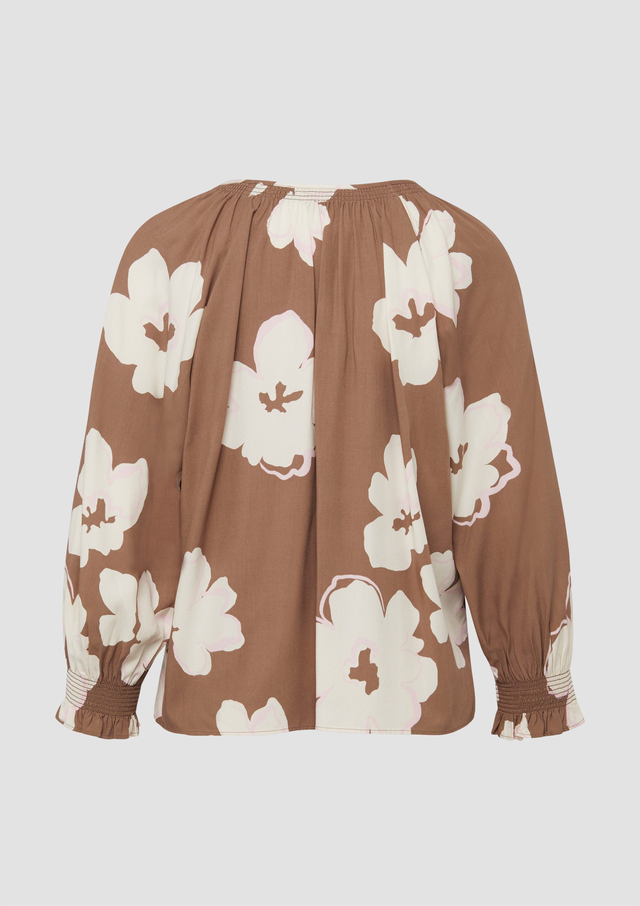 s.Oliver Kurzarmbluse Bluse Bluse mit Raffungen günstig online kaufen