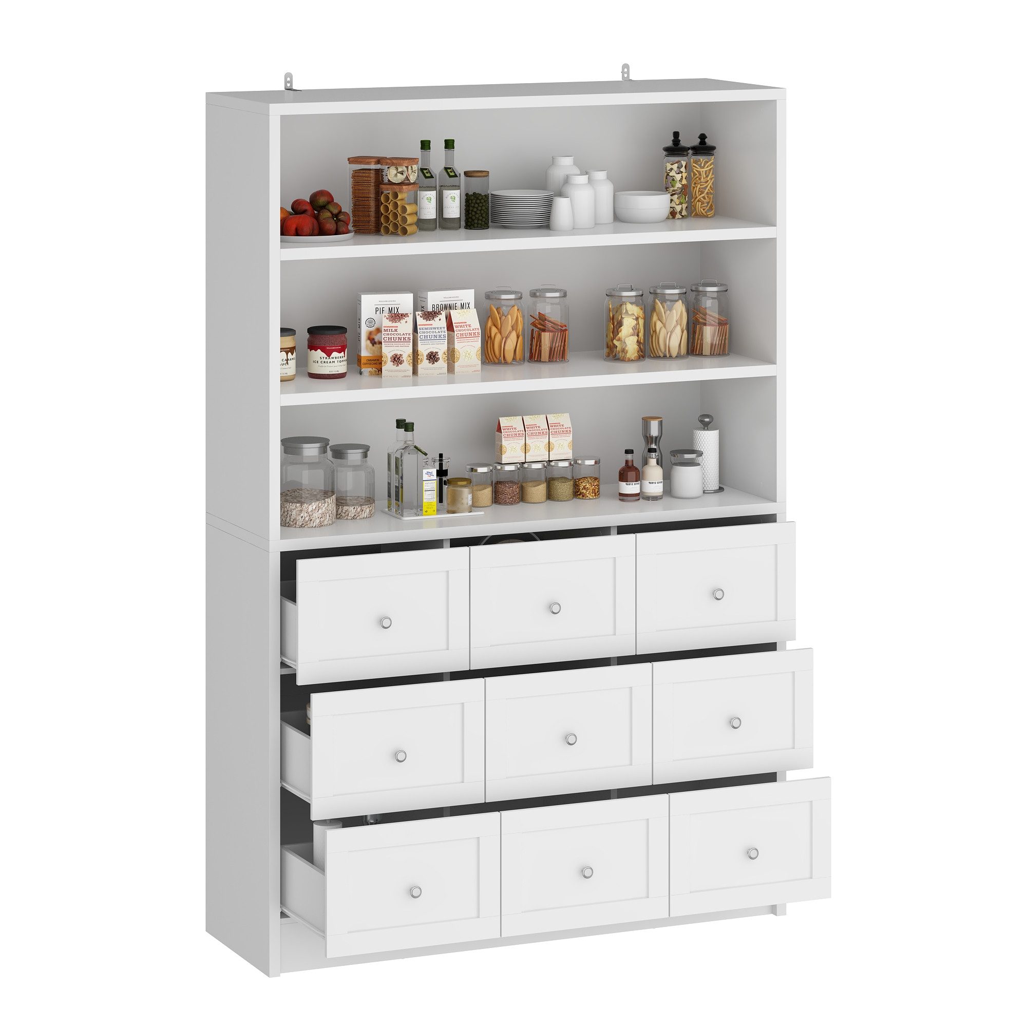 FUFU&GAGA Buffet Lagerschränke mit 9 Schubladen, günstig online kaufen