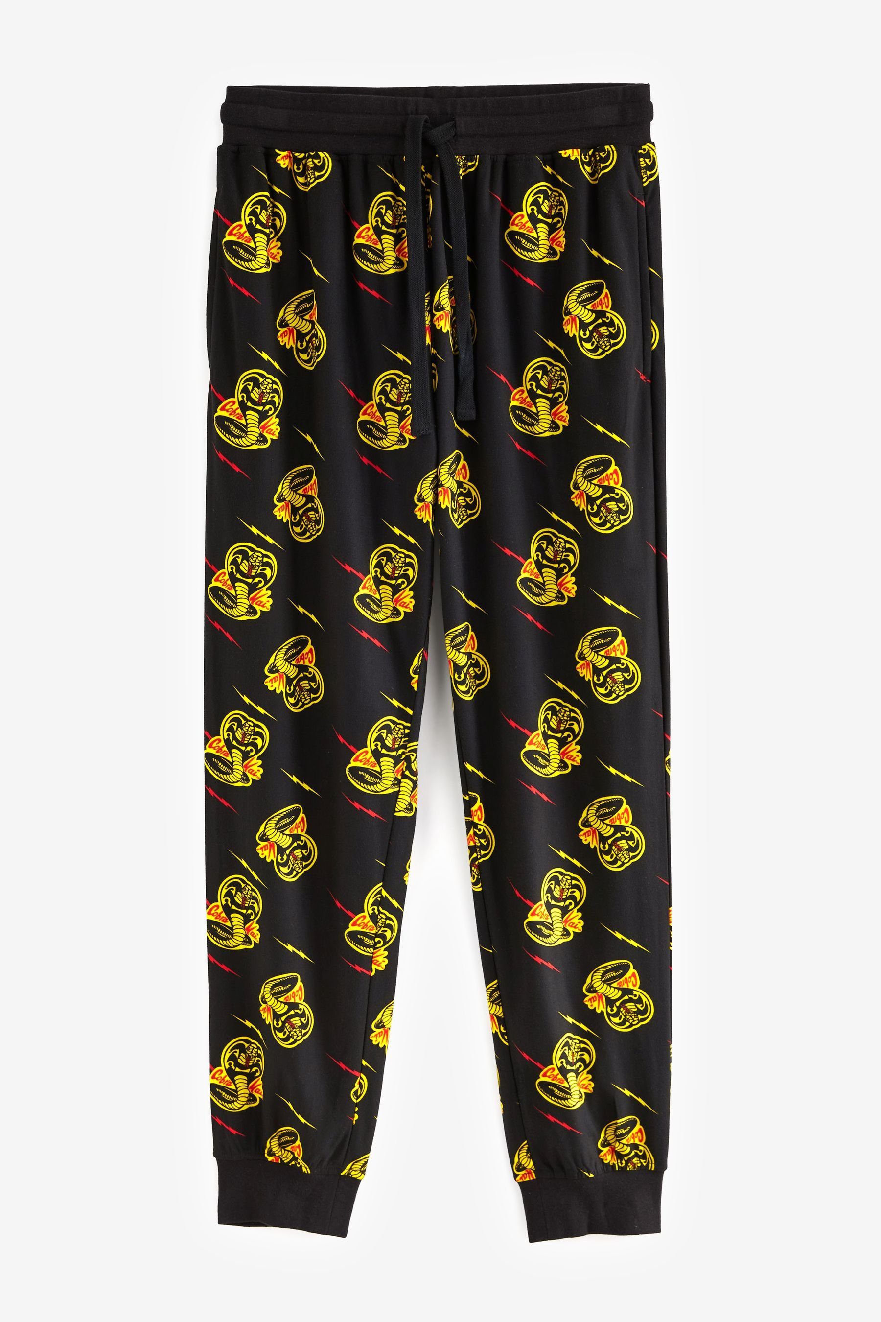 Next Pyjamahose Motionflex Lizenzierte Pyjamahosen (1-tlg) Cobra Kai Black