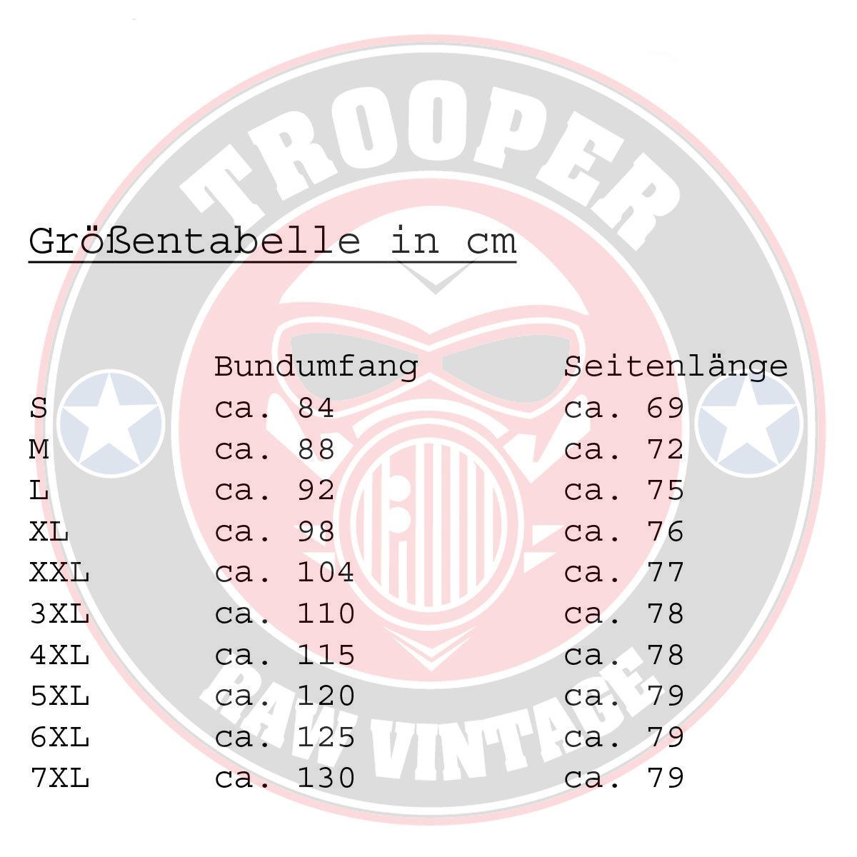 Trooper Cargoshorts Trooper League 3/4 Sommer Baumwolle Sommer Shorts Kurze Hose Army