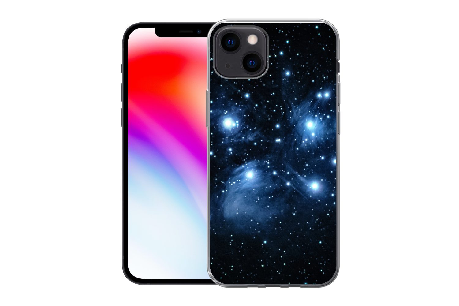 MuchoWow Handyhülle für Apple iPhone 13 Universum - Planeten - Sterne - Jungen - Mädchen -, Smartphone-Bumper, Print, Handy Schutzhülle Dünn