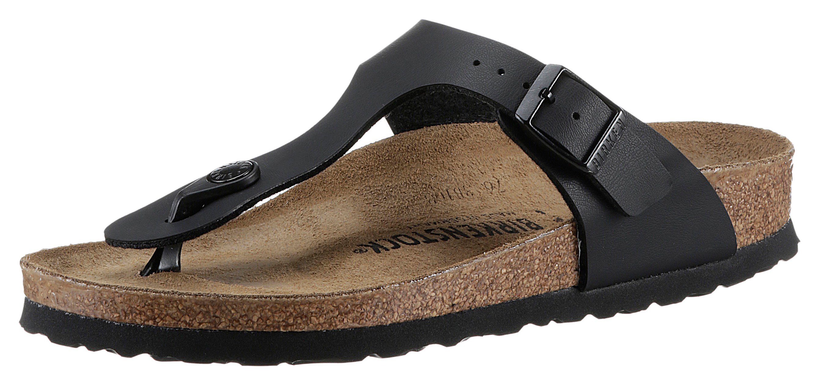 Birkenstock GIZEH BF Zehentrenner mit verstellbarer Schnalle schwarz | 