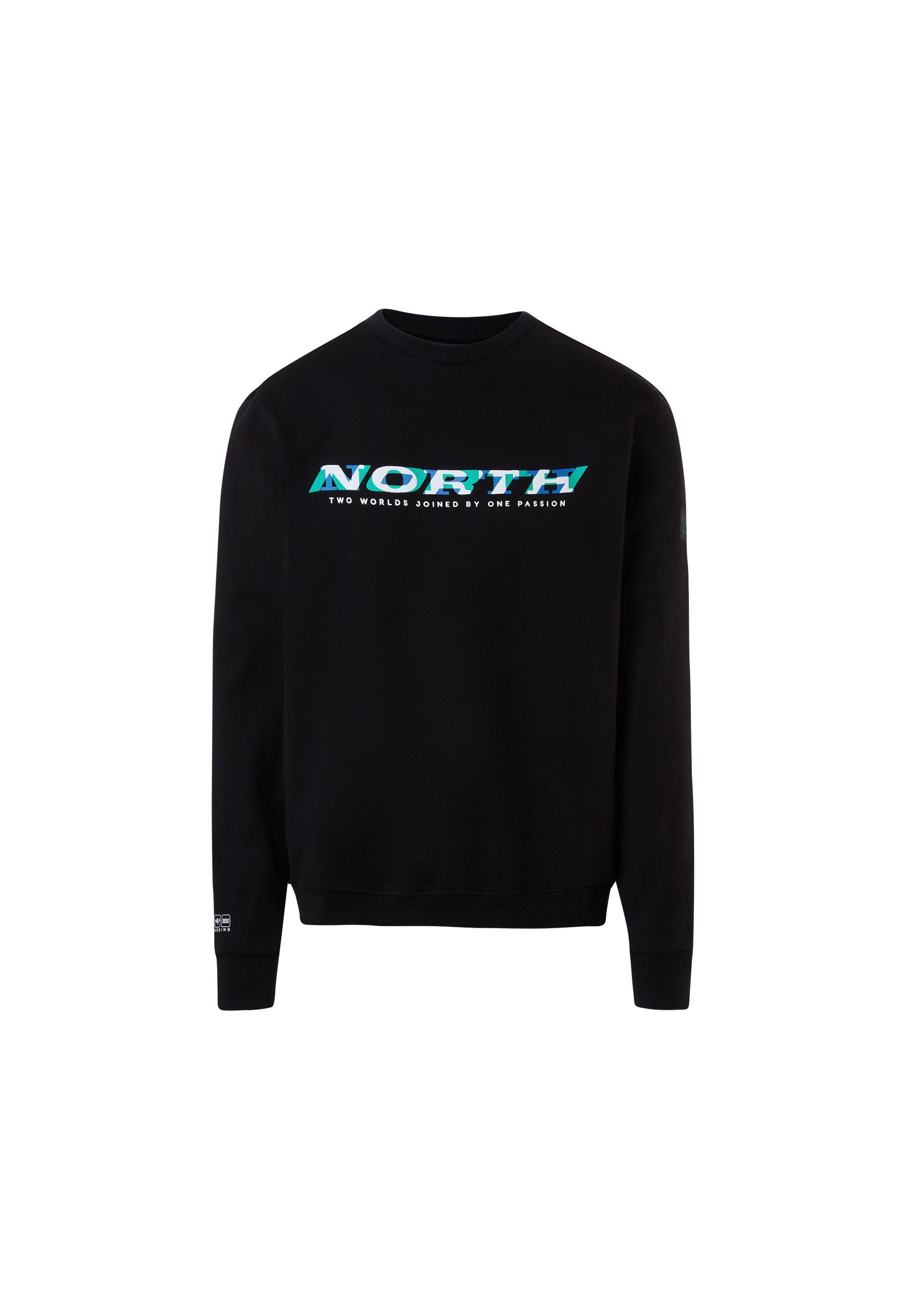 North Sails Fleecepullover Sweatshirt mit Rundhalsausschnittausschnitt MILKY BLACK
