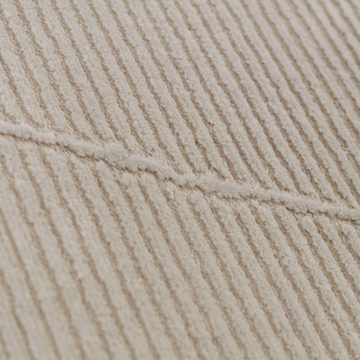 Teppich Recycle Rip Wohnzimmerteppich • weich • Rauten in beige, Carpetia, rechteckig, Höhe: 12 mm