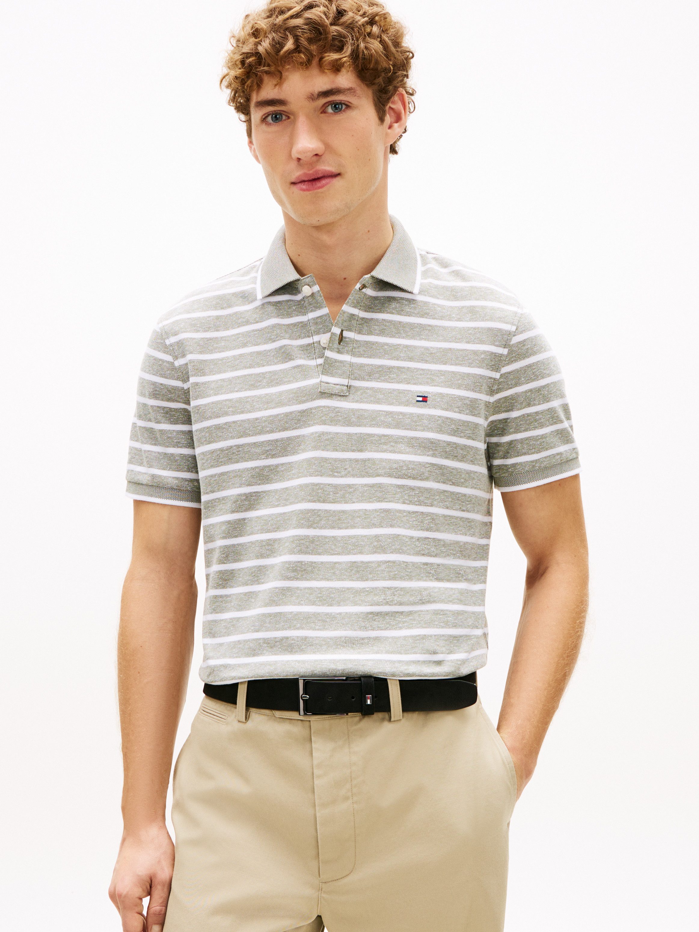 Tommy Hilfiger Poloshirt LINEN PIQUE REGULAR