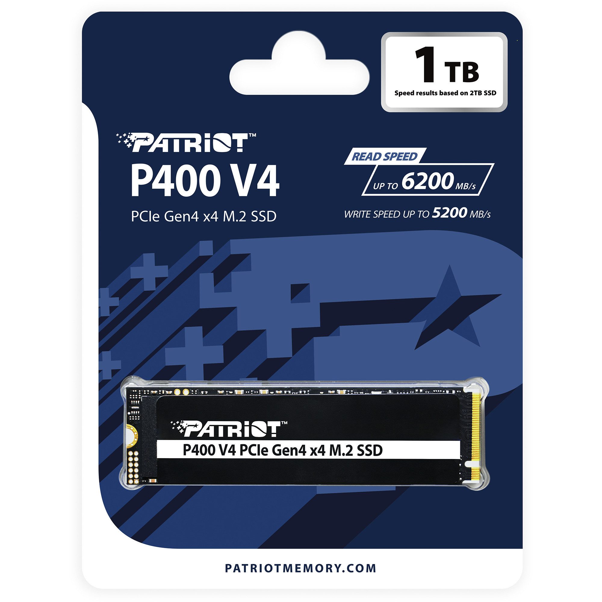Patriot Patriot P400 V4 1 TB, SSD, (PCIe 4.0 x4, NVMe 2.0, interne HDD-Festplatte (1 TB) Steckkarte"