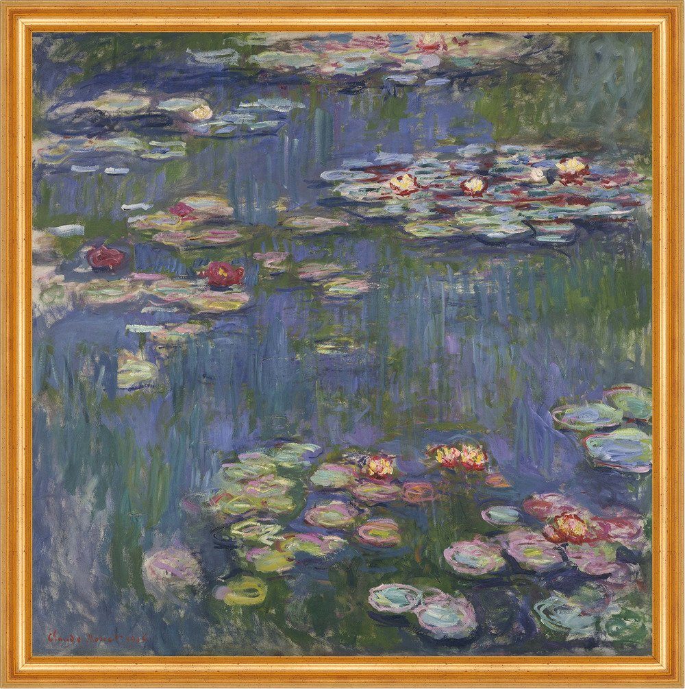 BillerAntik Kunstdruck Water Lilies Claude Wasserlilien Pflanzen