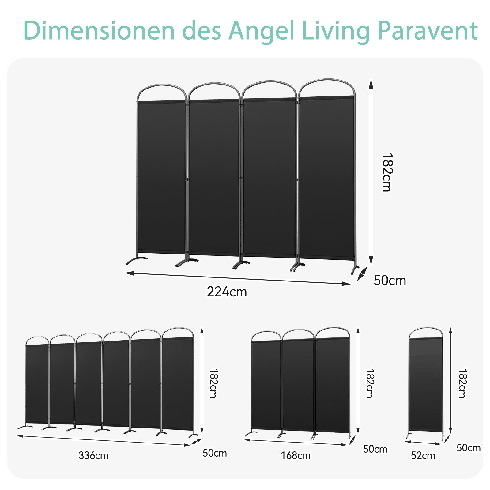 Angel Living Paravent Bogen Klappbar Raumteiler günstig online kaufen