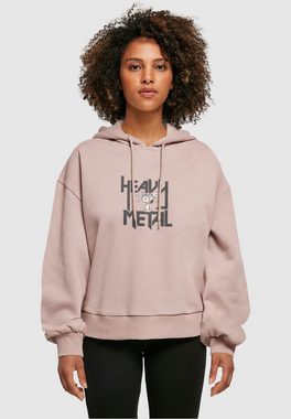 Merchcode Kapuzenpullover Merchcode Damen Peanuts - Heavy Metal Organic Oversized Hoody (1-tlg)