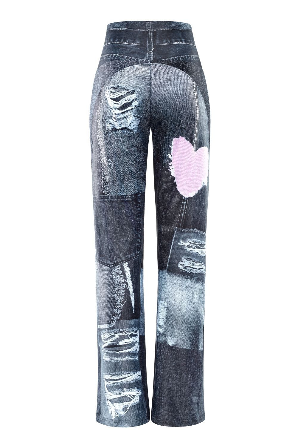 Winshape Sporthose Functional Comfort Wide Leg Pants CUL105C mit Patchwork-Print – Bild 3 von 5