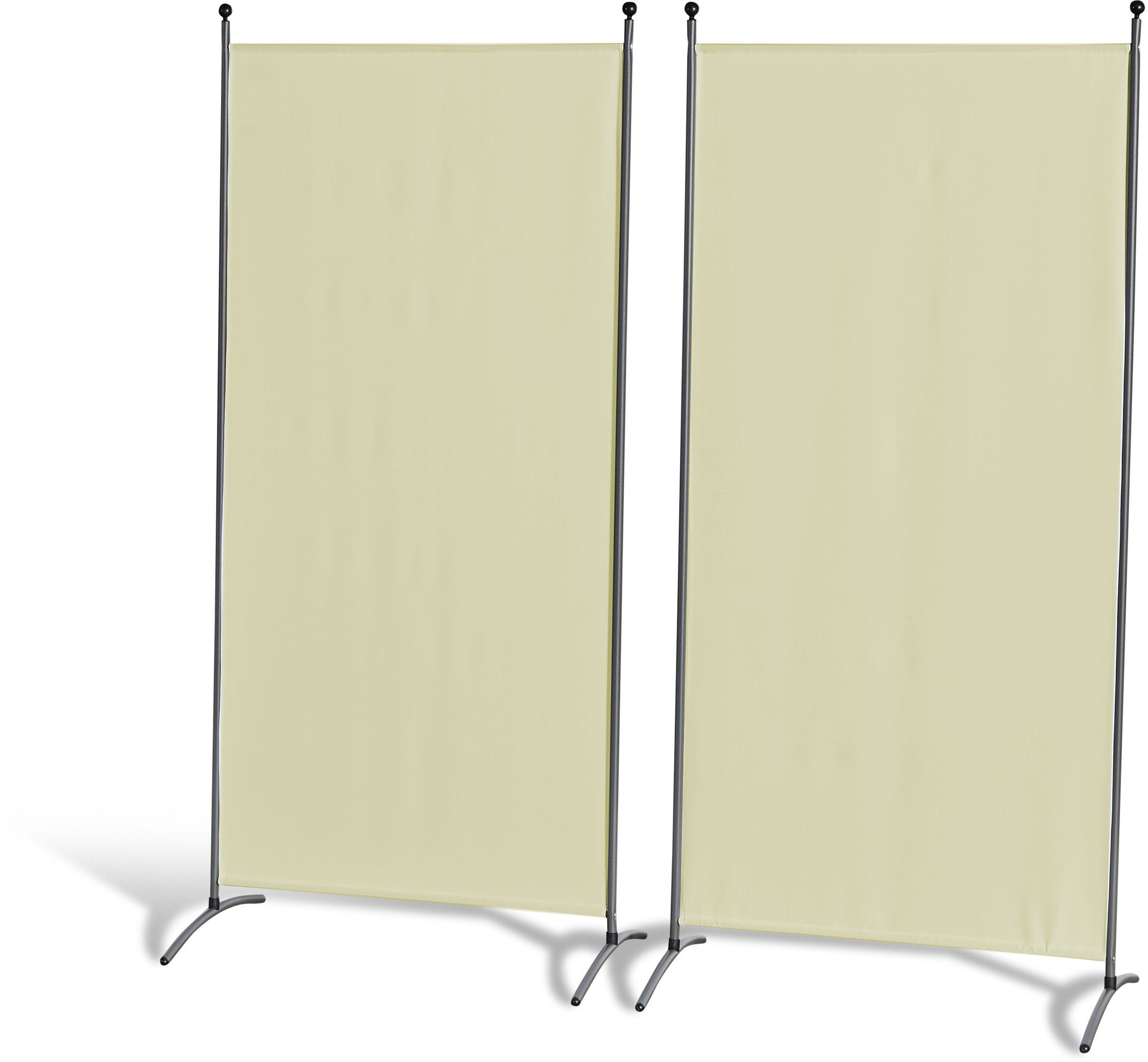 Lot De 2 Paravents Grasekamp 78 X 178 Cm Vert - En Acier Et Polyester, Pour Jardin, Terrasse, Intérieur