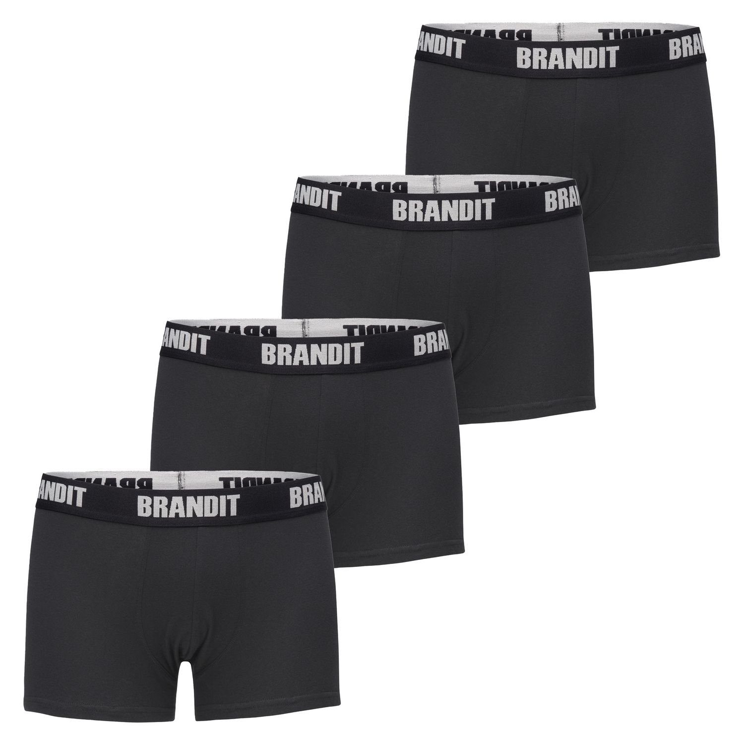 Brandit Boxershorts (4-St) modern und 4er im black zeitlos Pack / black
