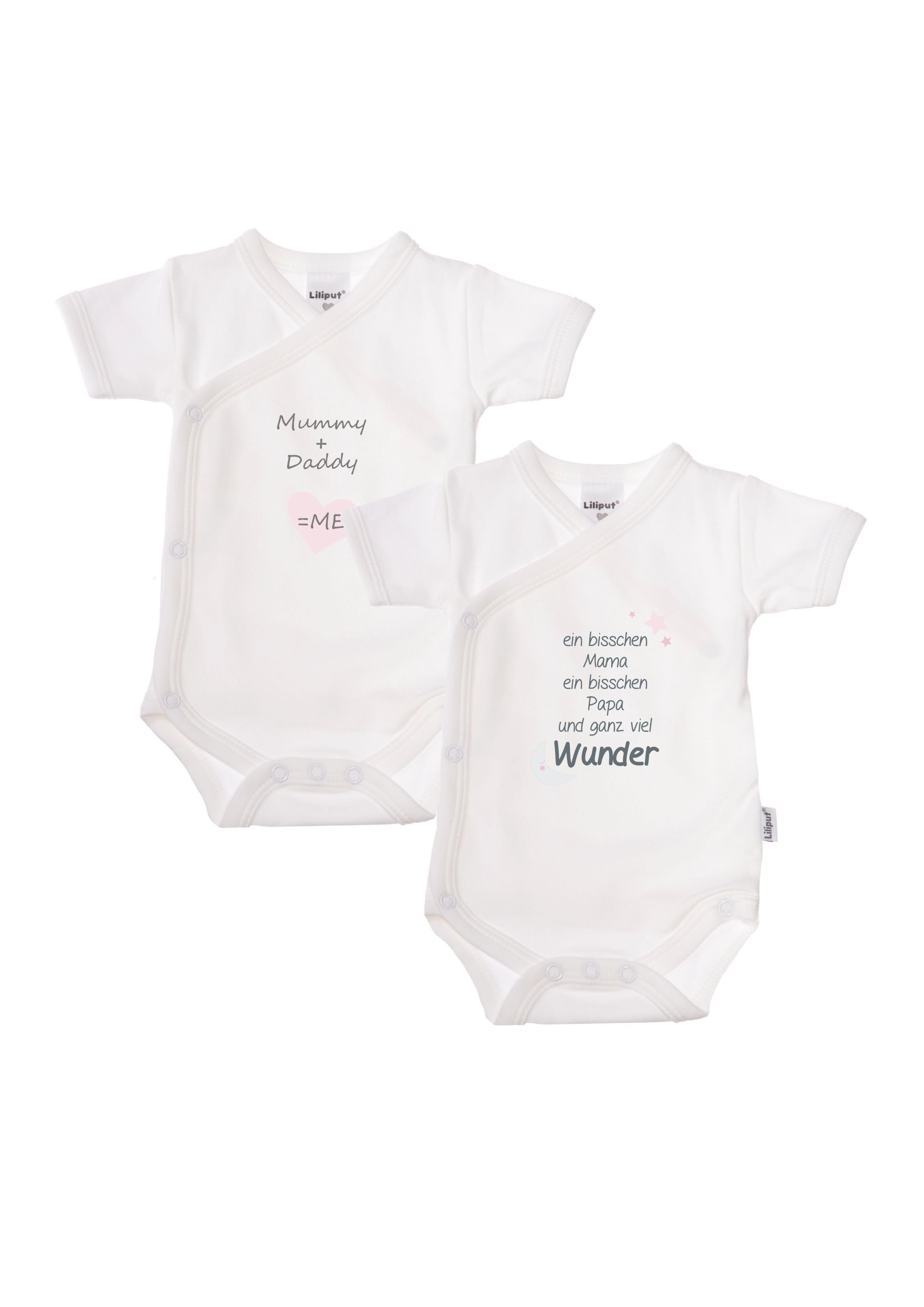 praktischer mit (2-tlg) 2er Pack Liliput Body im Daddy und Mummy Druckknopfleiste