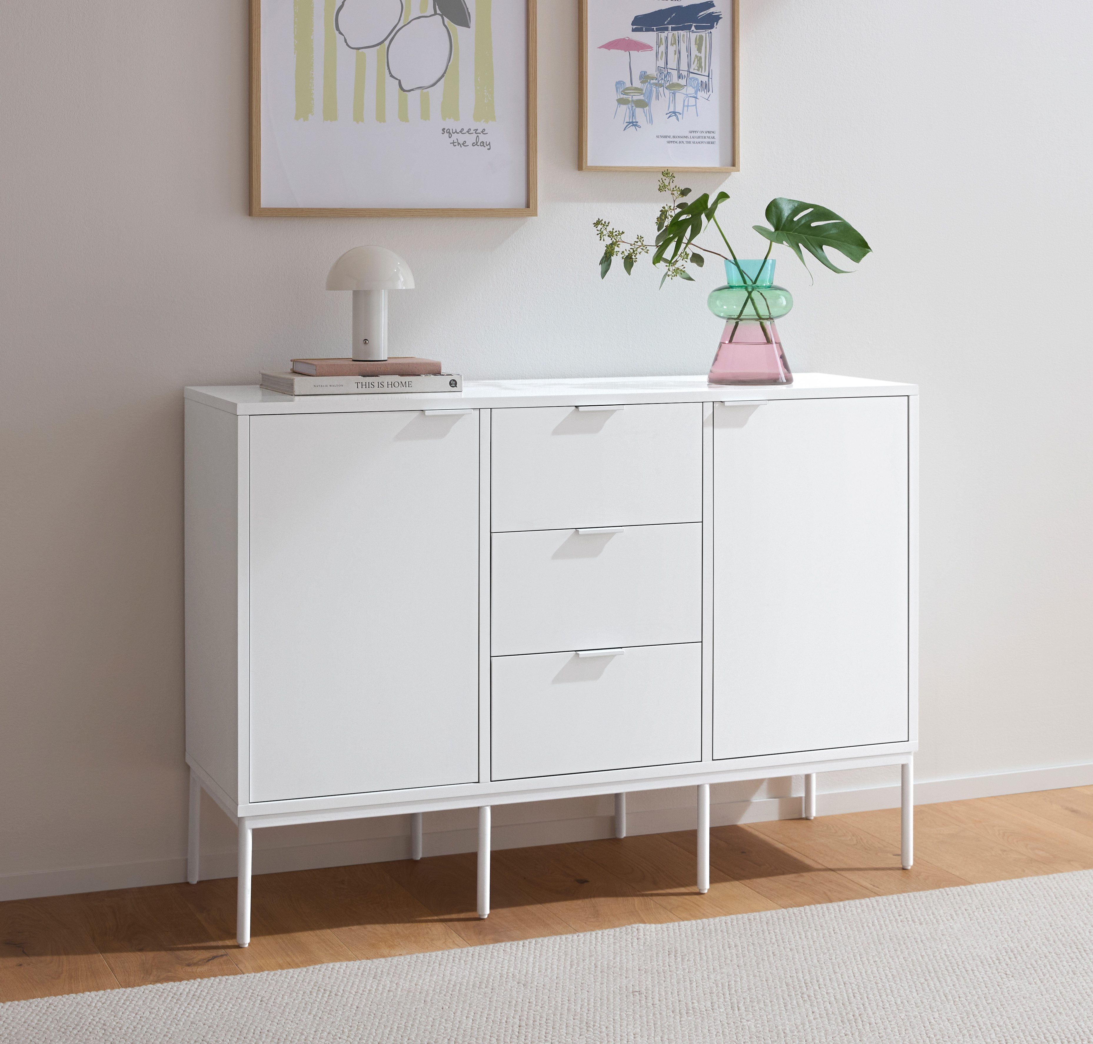s.Oliver Sideboard Kallby (1 St), lackiertes MDF, Soft-Close Funktion, Breite 120 cm