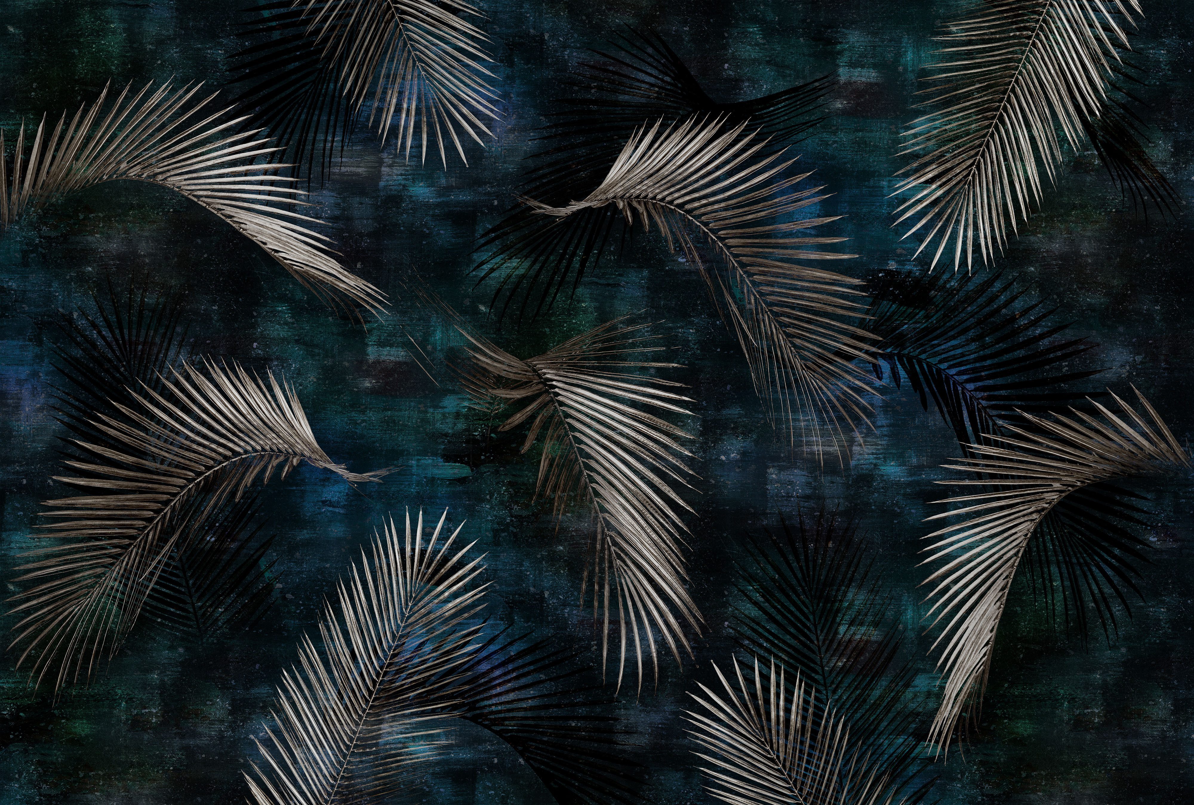 Erismann Vliestapete Vliestapete Tropisch petrol Erismann 224320