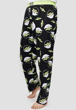 Recovered Loungepants Loungepant Pyjama Bottoms - Star Wars Baby Yoda allover print - black