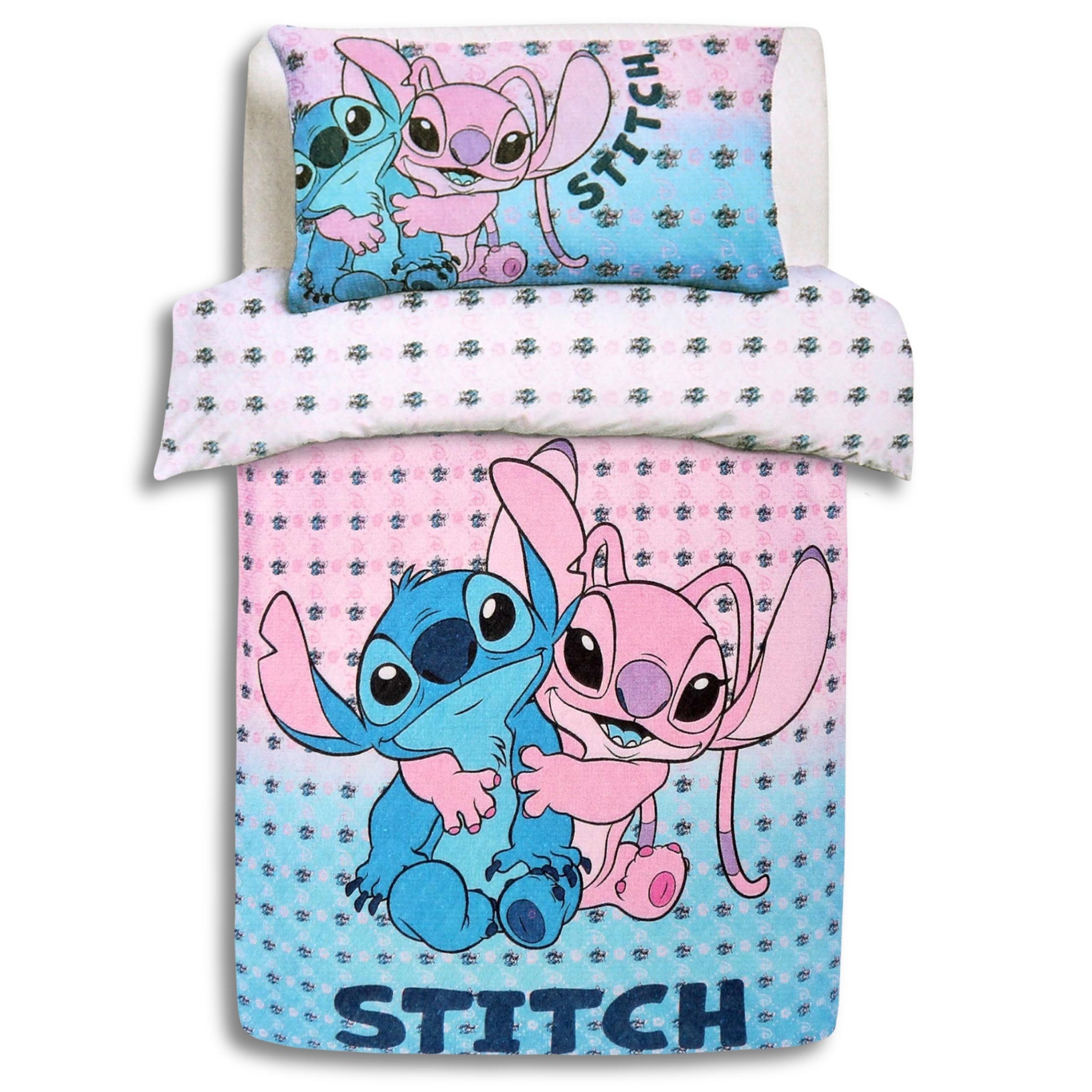 Sarcia.eu Bettwäsche Stitch und Angel Disney Blau und rosa Bettwäsche-Set 1 günstig online kaufen