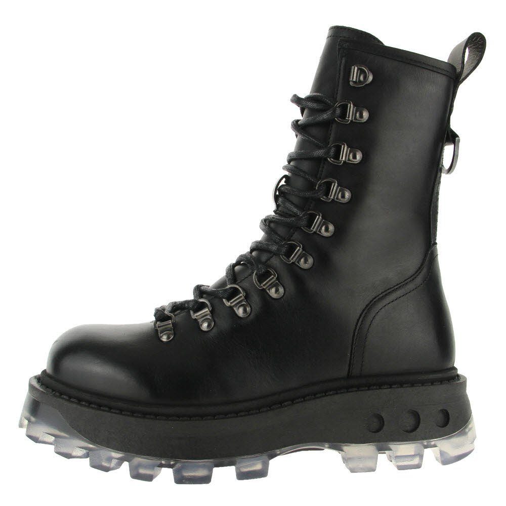 Buffalo Buffalo Damen Bikerboots Schnürstiefelette