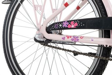 Almrausch Kinderfahrrad Zucker 3 24 Wave, 3 Gang Shimano Nexus 3 Rücktritt Schaltwerk, Nabenschaltung Rücktritt, Jugendfahrrad 24 Zoll violett/rosa