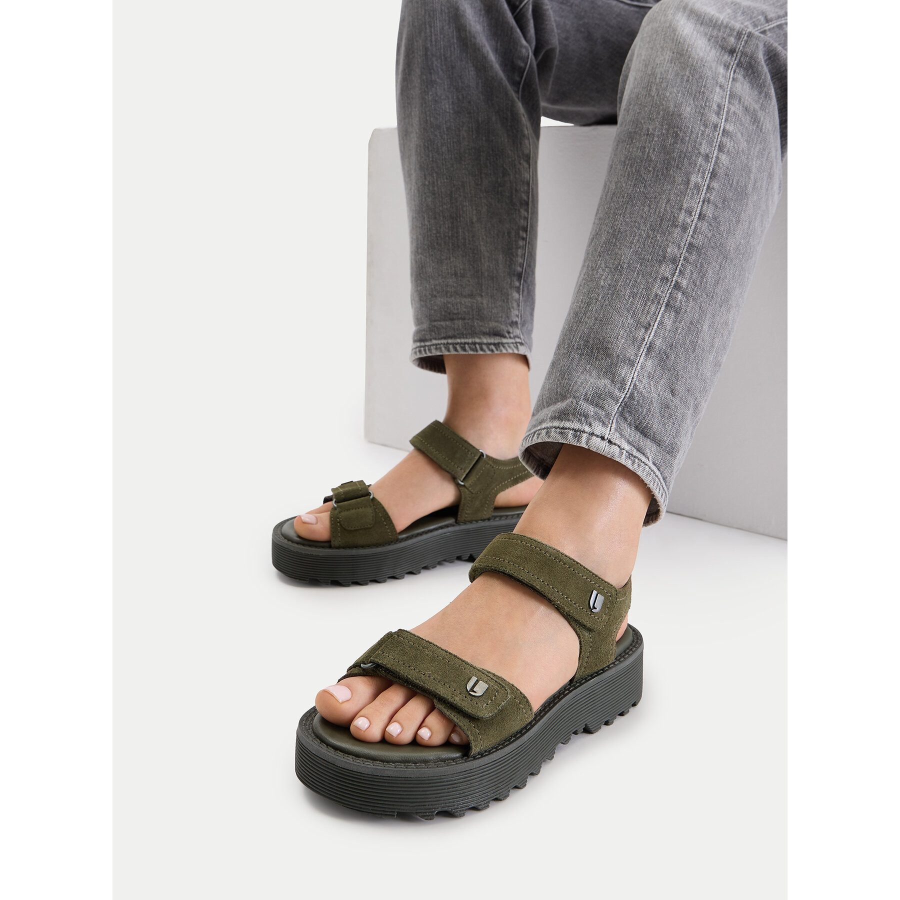 G-STAR G Star Raw Damen-Sandalen in Khaki Sandale