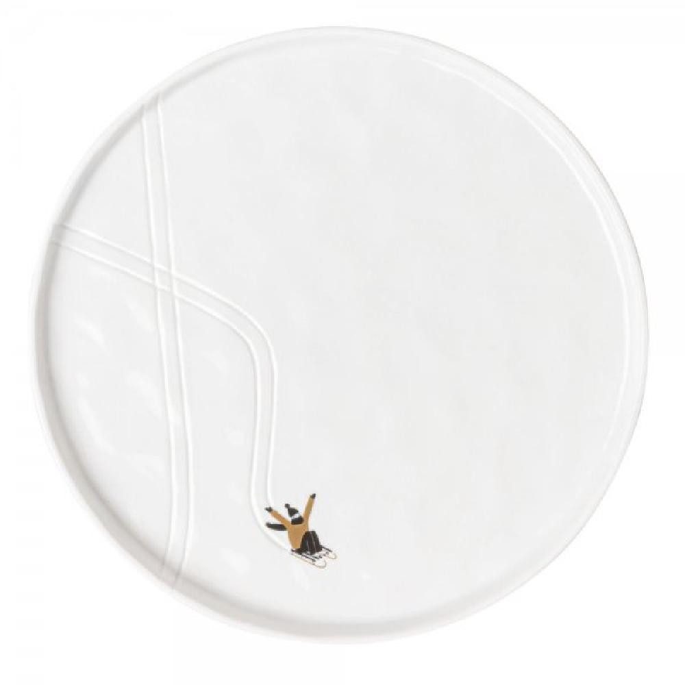 Räder Geschirr Design Teller Schneetag Schlittenfahren (22cm) günstig online kaufen