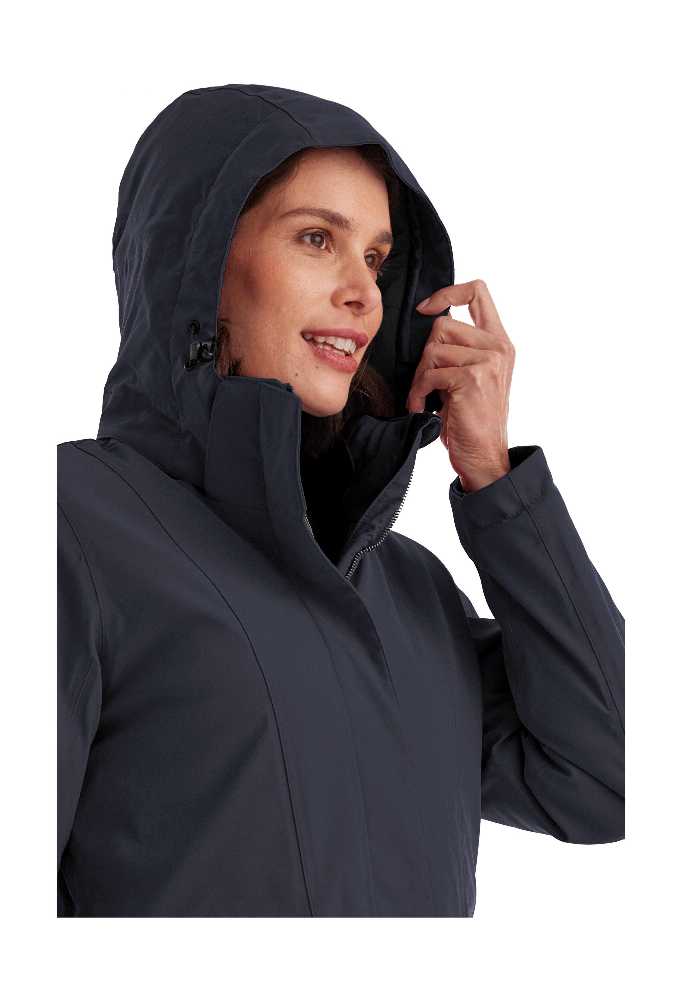 Killtec Parka Damen Funktionsparka Wasserdichter, atmungsaktiver Damenparka mit abnehmbarer Kapuze