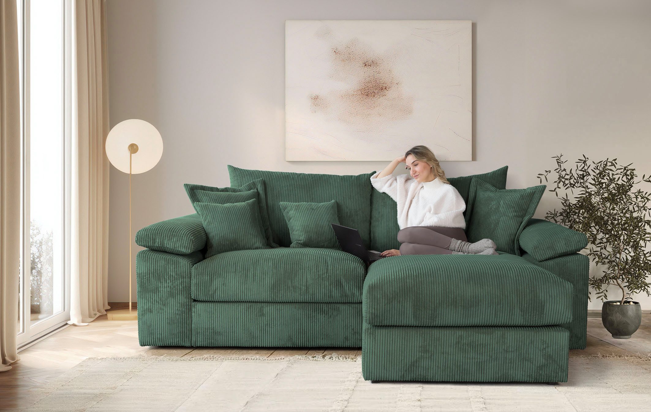 Ecksofa Soft&Cosy XL L-Form - Breite 246 cm