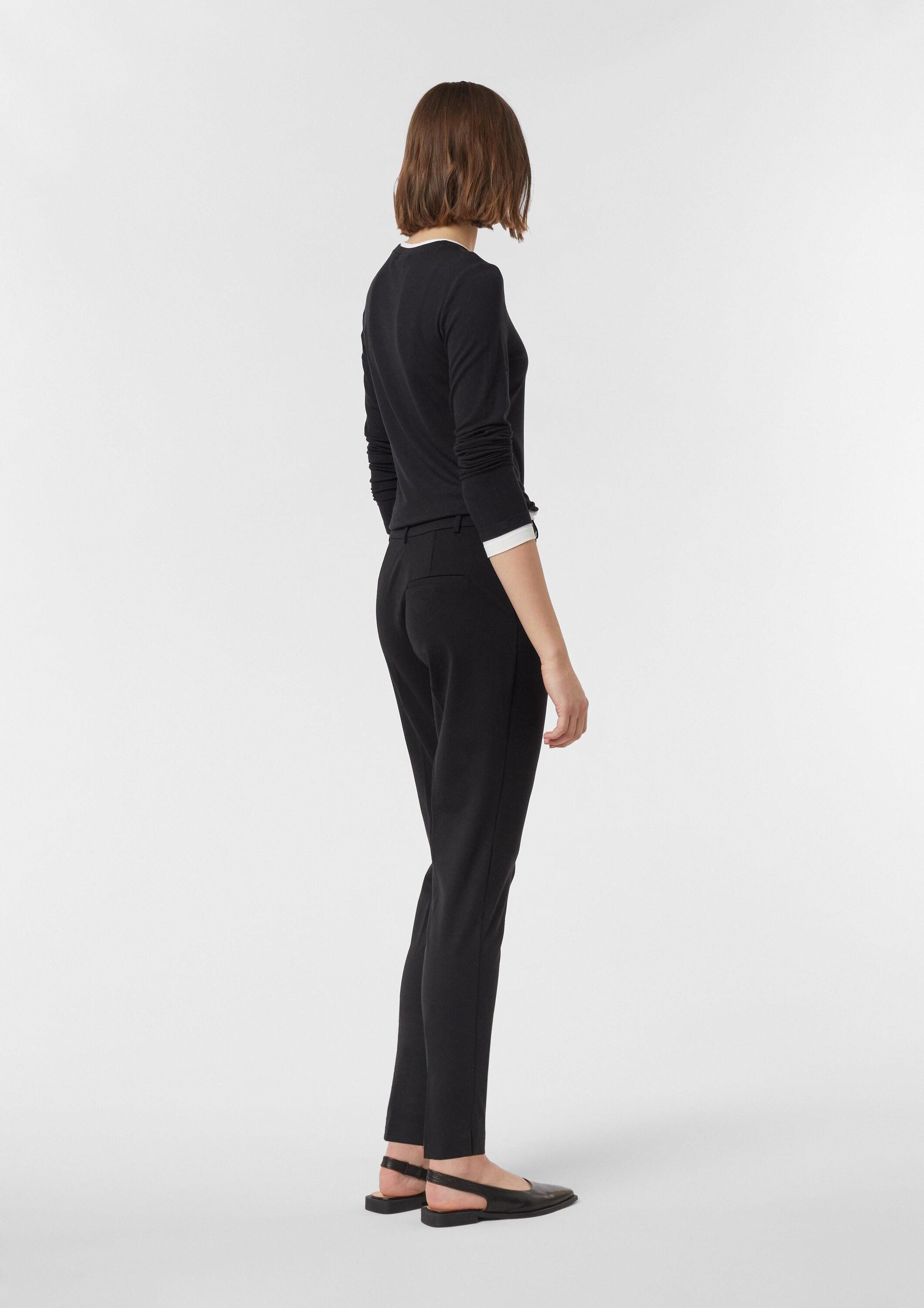 comma 7/8-Hose Hose Cigarette-Pants aus weichem Jersey