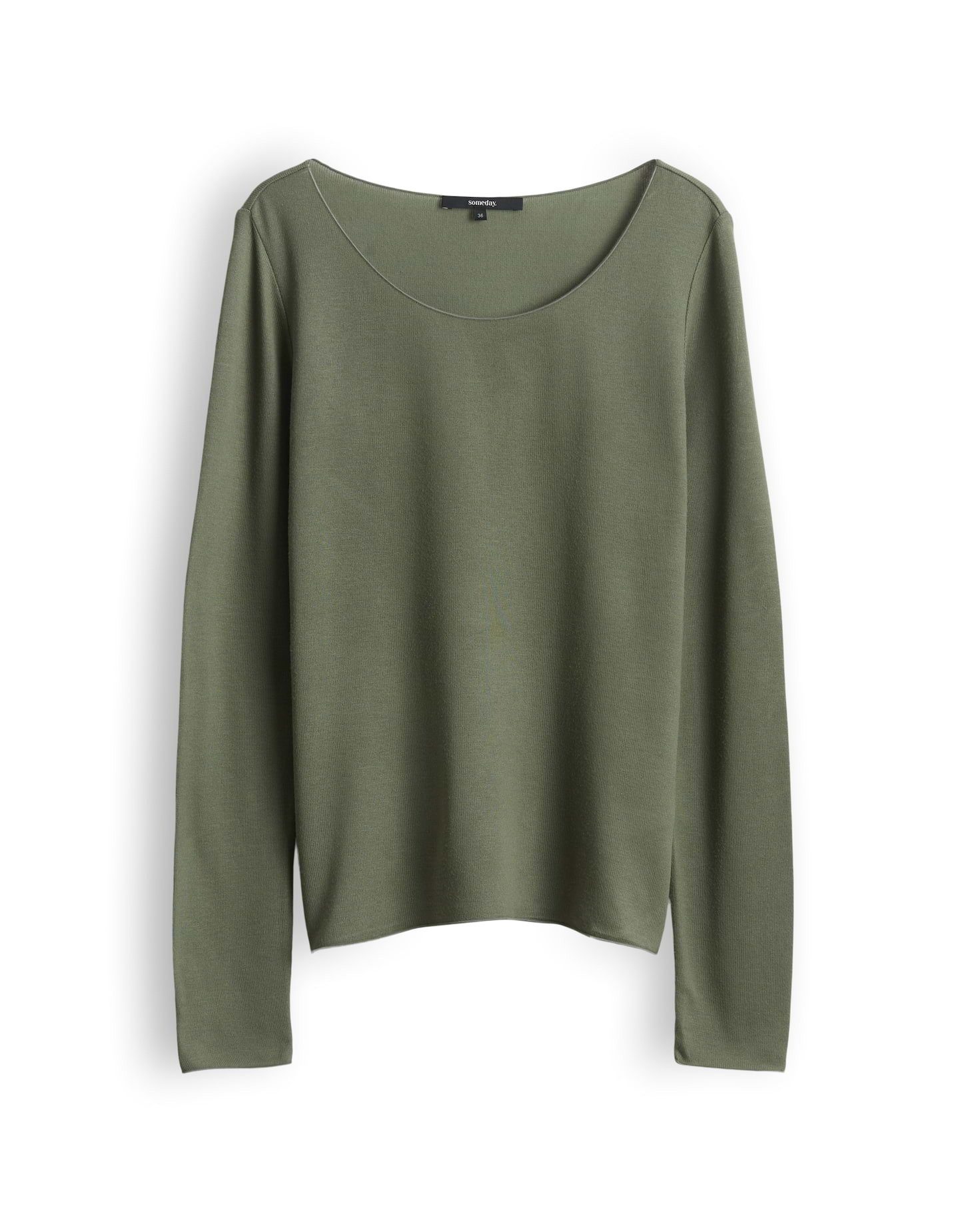 someday Langarmshirt Kirosa soft long aus fließender Pull-on für einen modernen, komfortablen Look