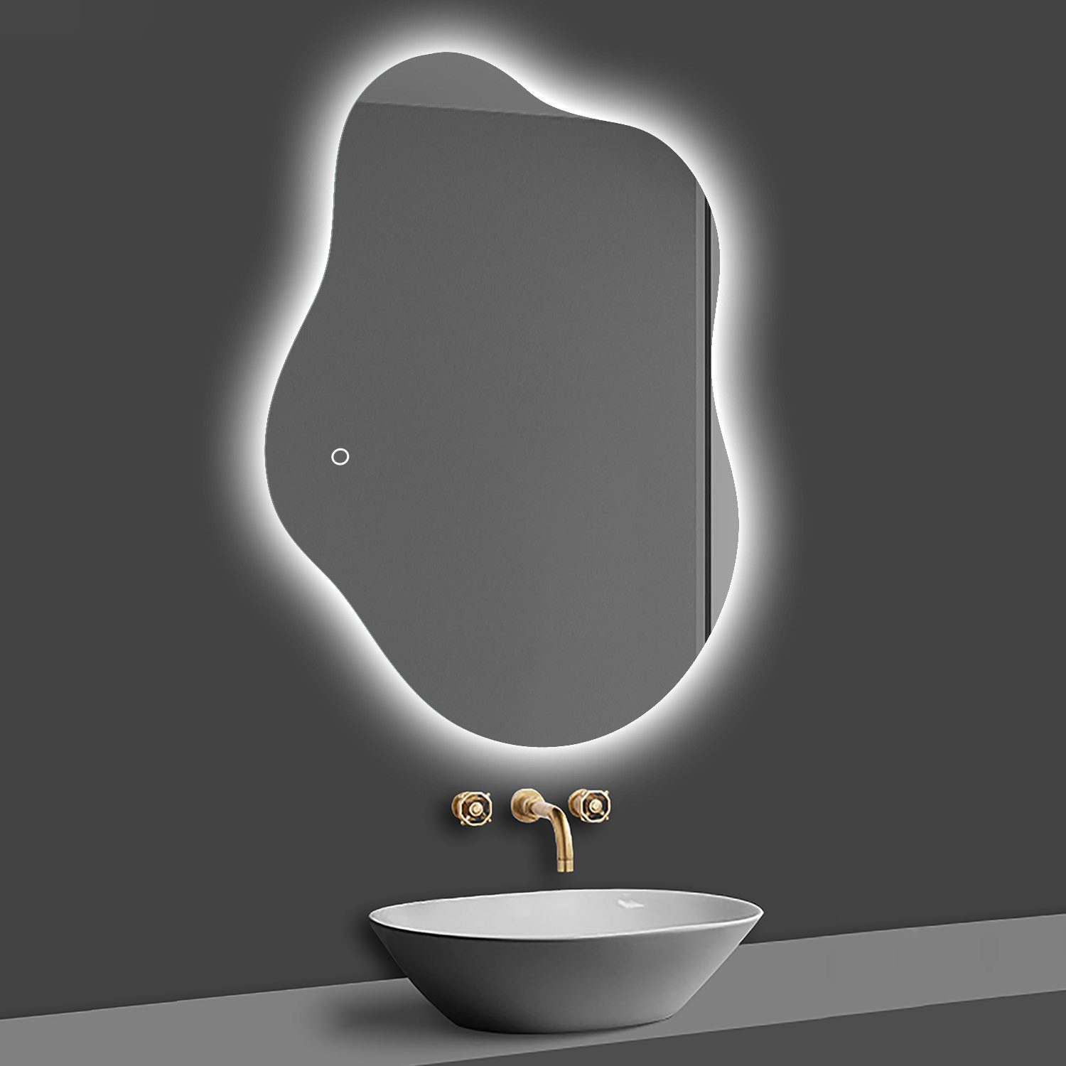 Badspiegel Spiegel mit LED Beleuchtung dimmbar 40-120cm