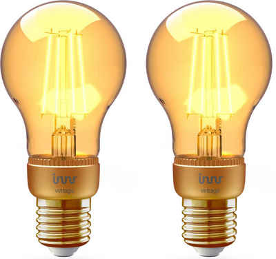 innr »RF 263« LED-Filament, E27, 2 St., Extra-Warmweiß, LED E27 Lampe filament vintage RF263-2 2erPack ZigBee 3.0