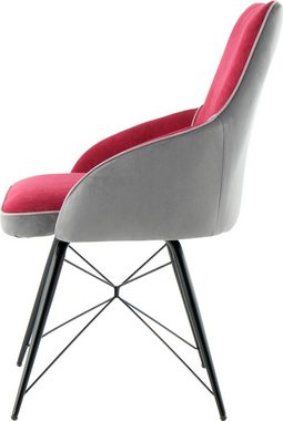Kayoom Schalenstuhl Stuhl Carol 125 (Set, 1 St), bequem, zweifarbig